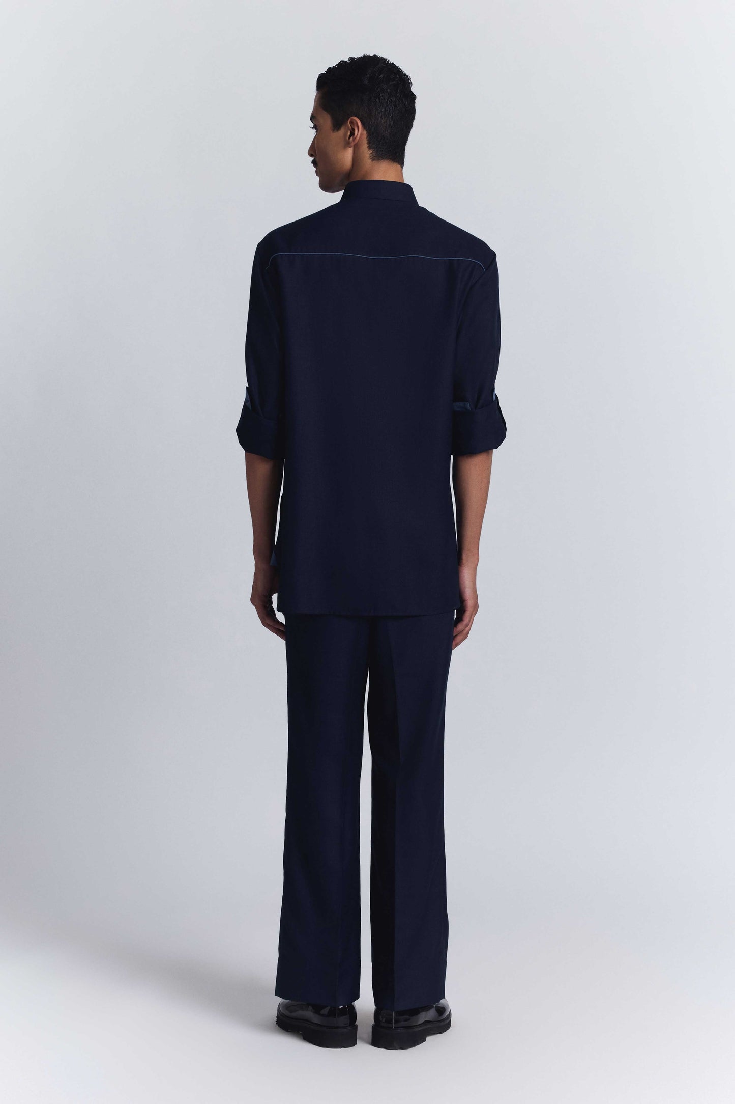 Urban Layout Embroidered Shirt
