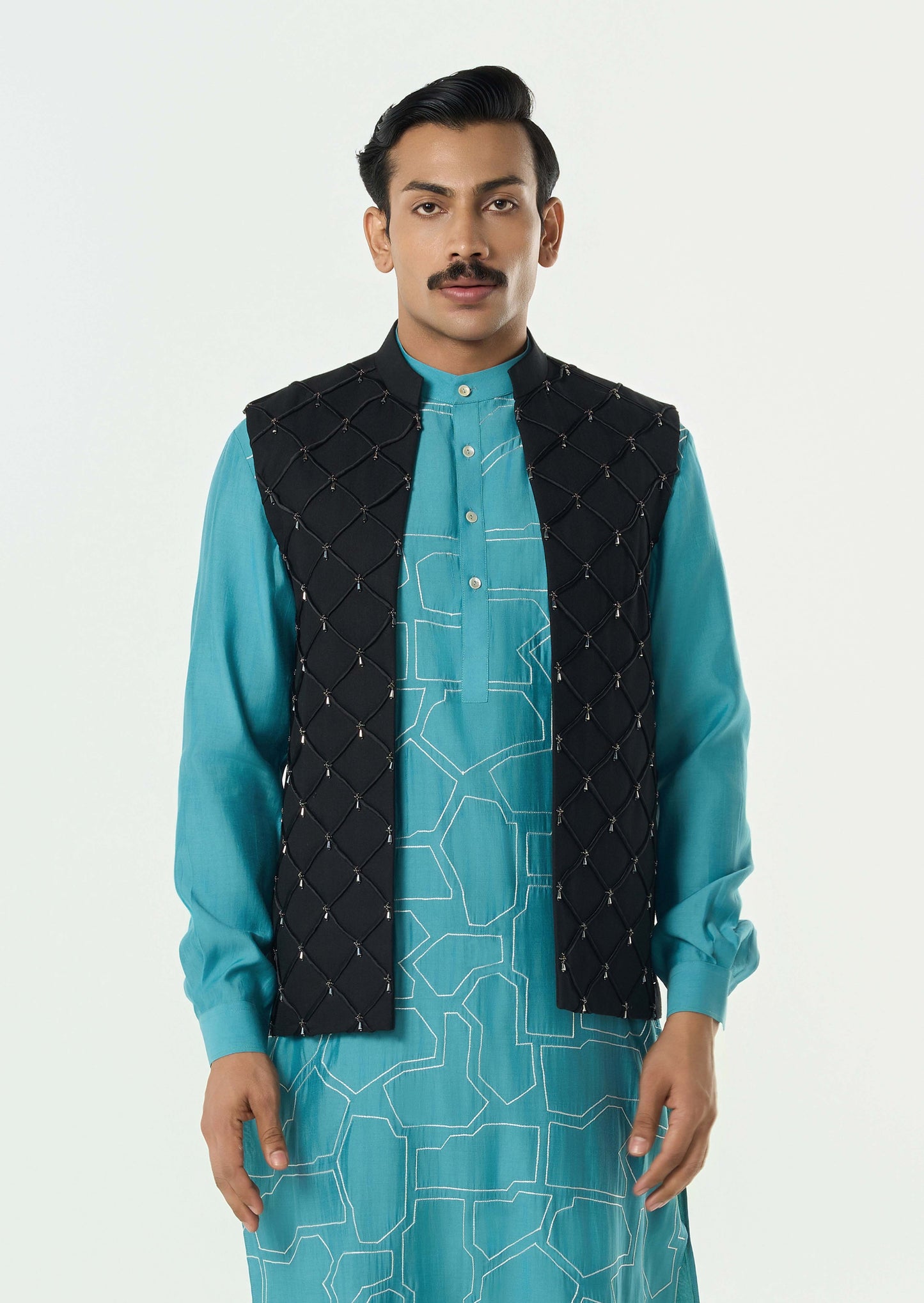 Urban Lustre Bandi Jacket Set - Black
