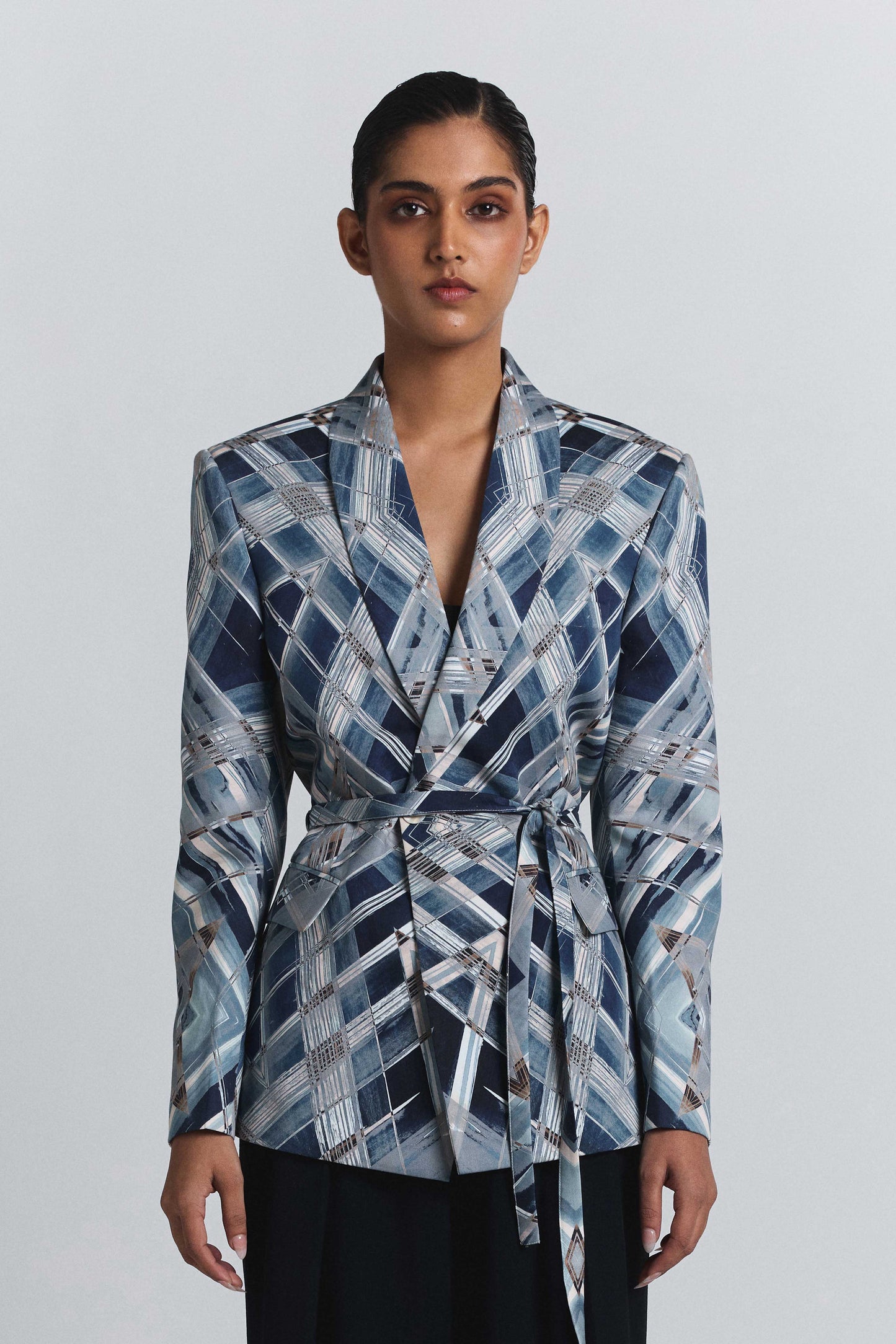 Vortex Print Blazer