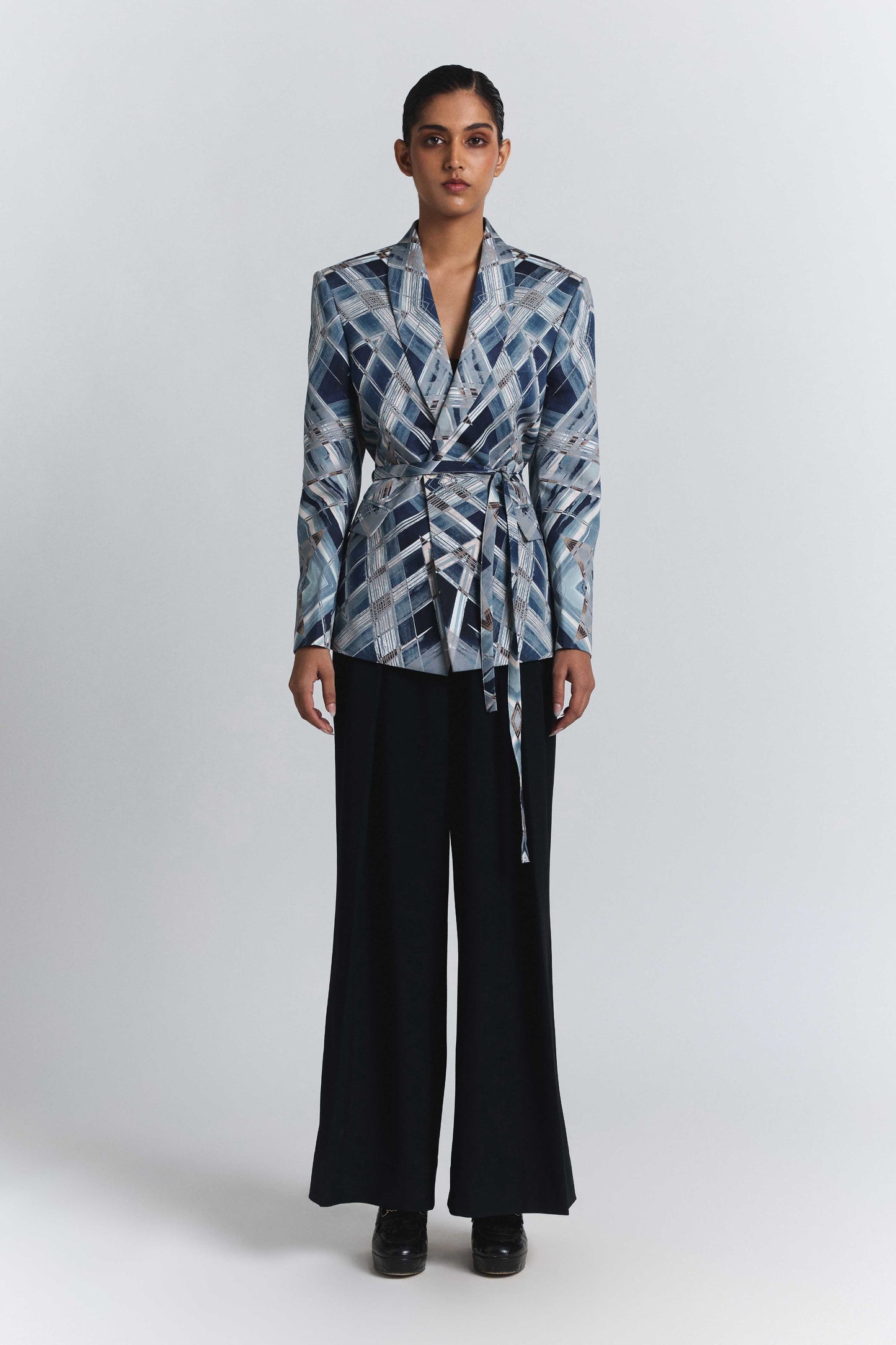 Vortex Print Blazer