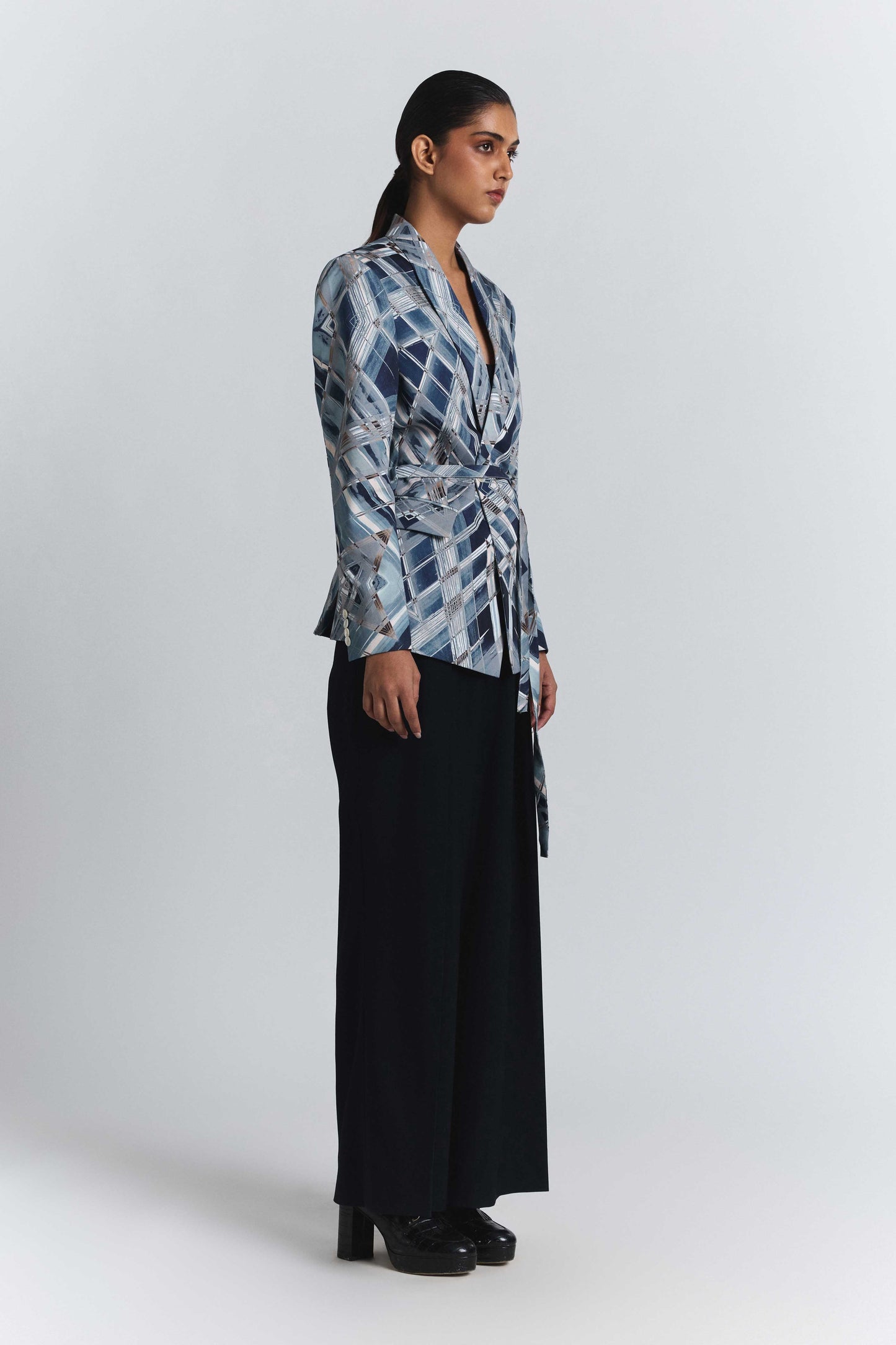 Vortex Print Blazer