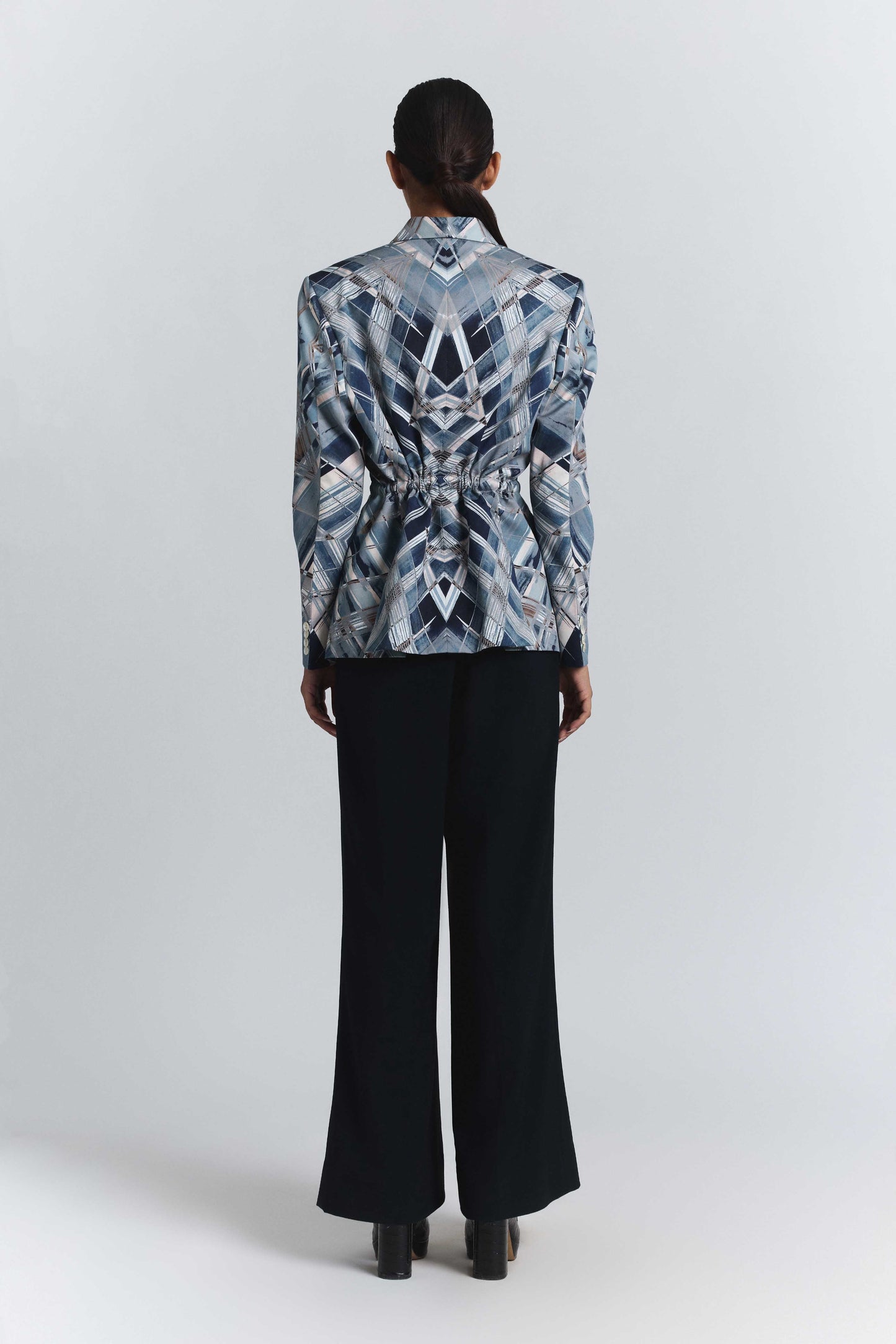 Vortex Print Blazer
