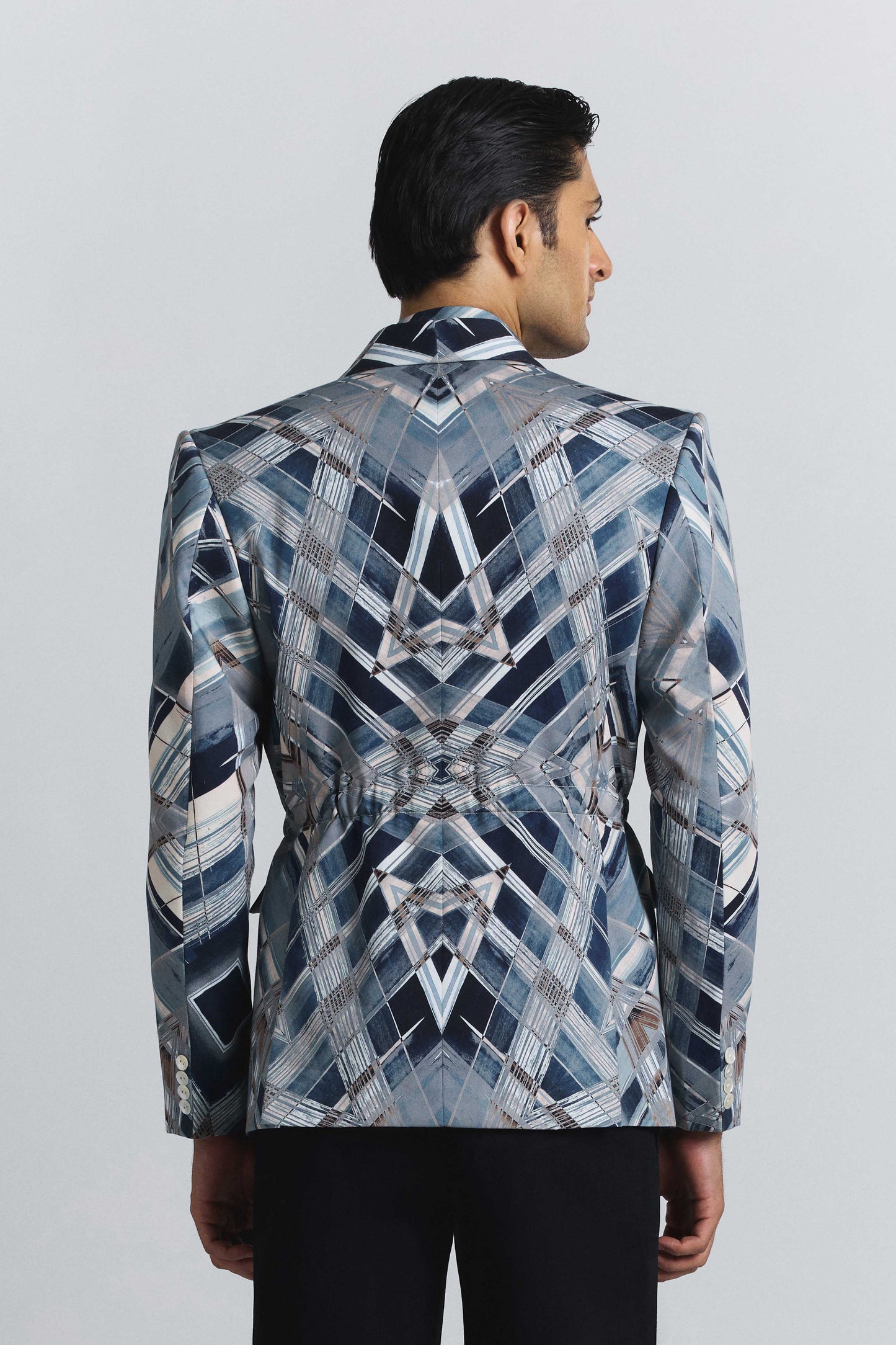 Vortex Print Shaped Blazer