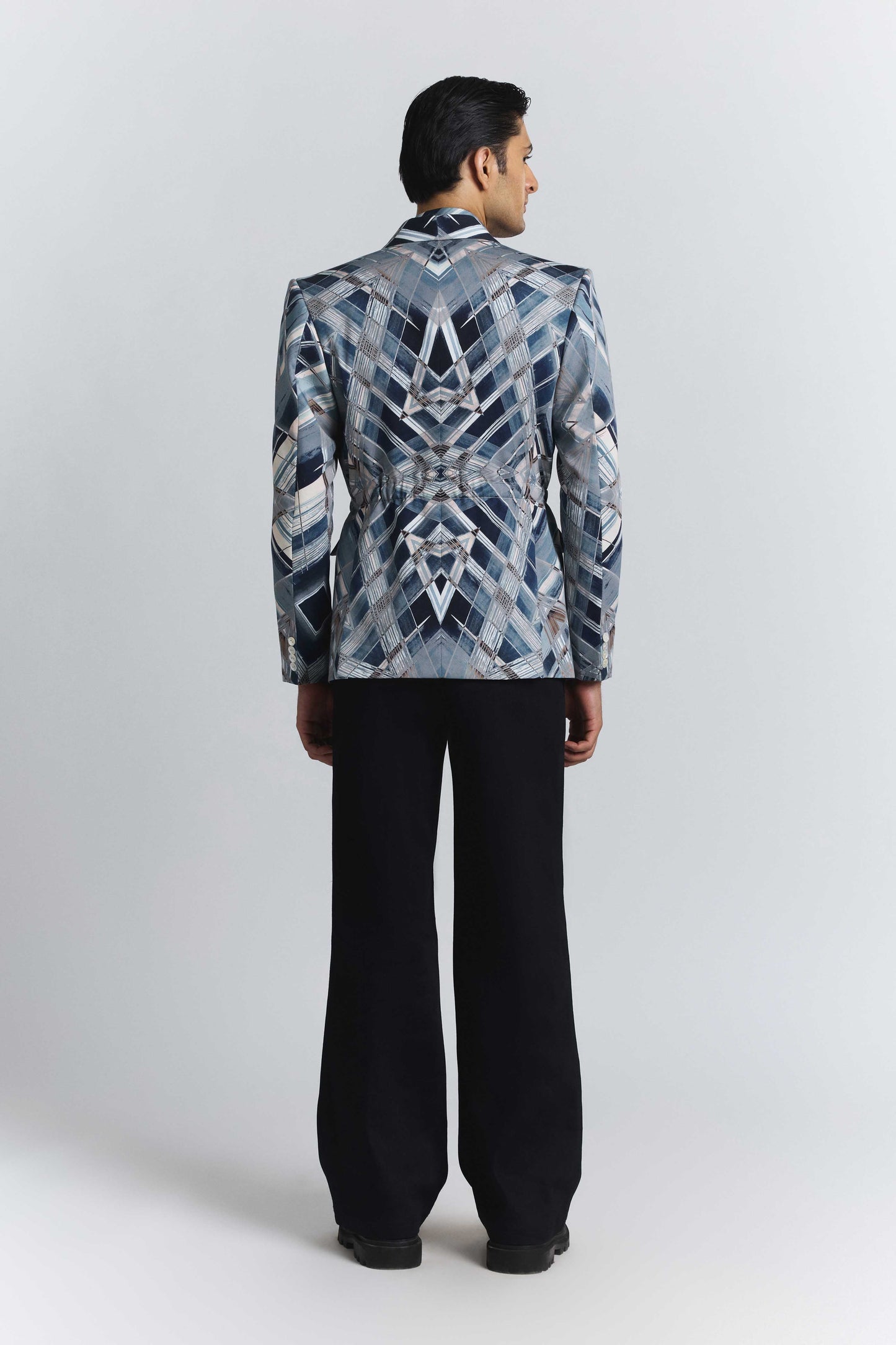 Vortex Print Shaped Blazer