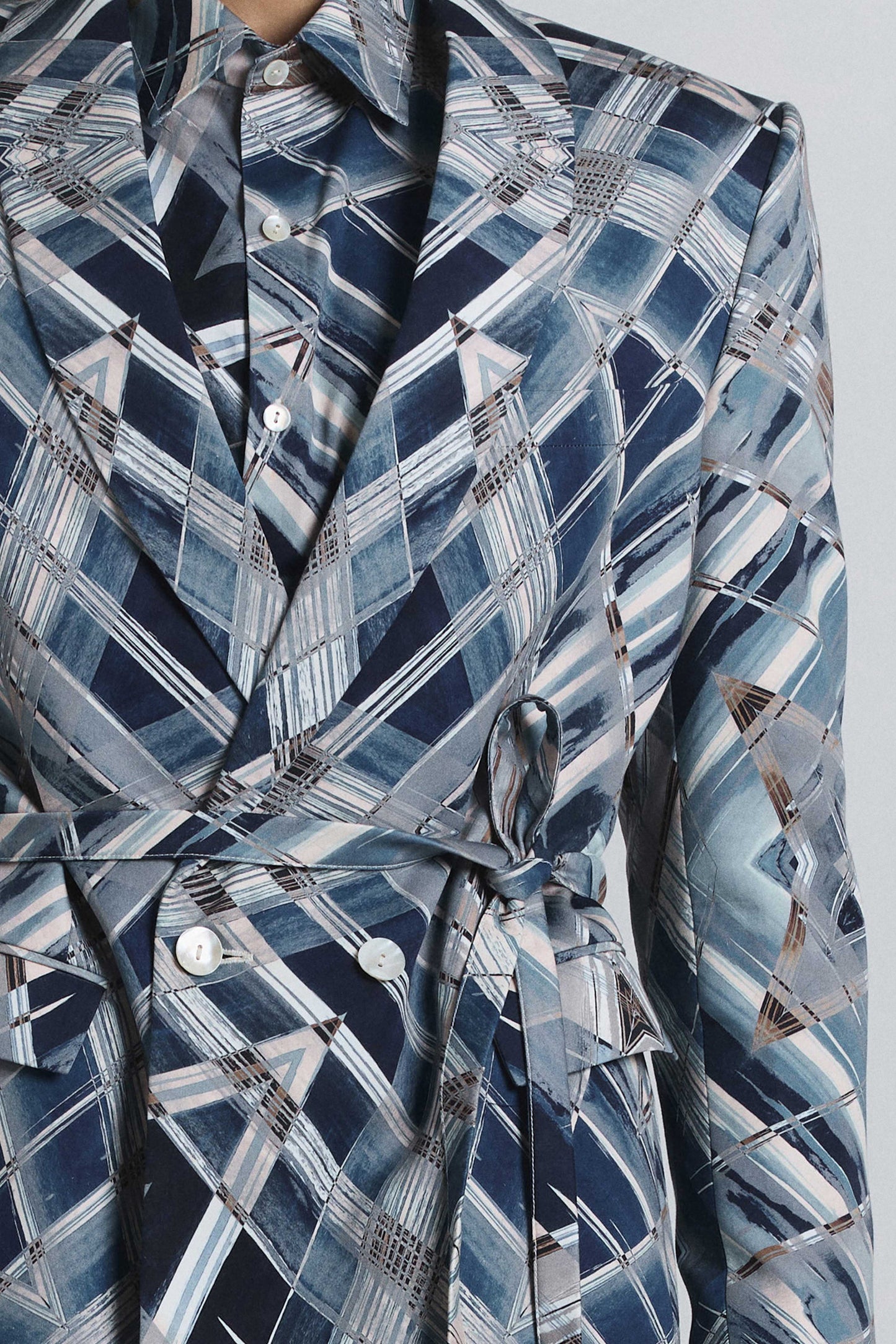Vortex Print Shaped Blazer