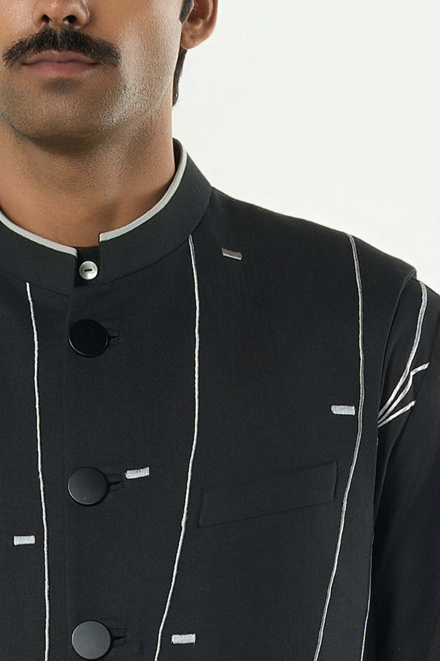 Warp Line Bandi Jacket - Black