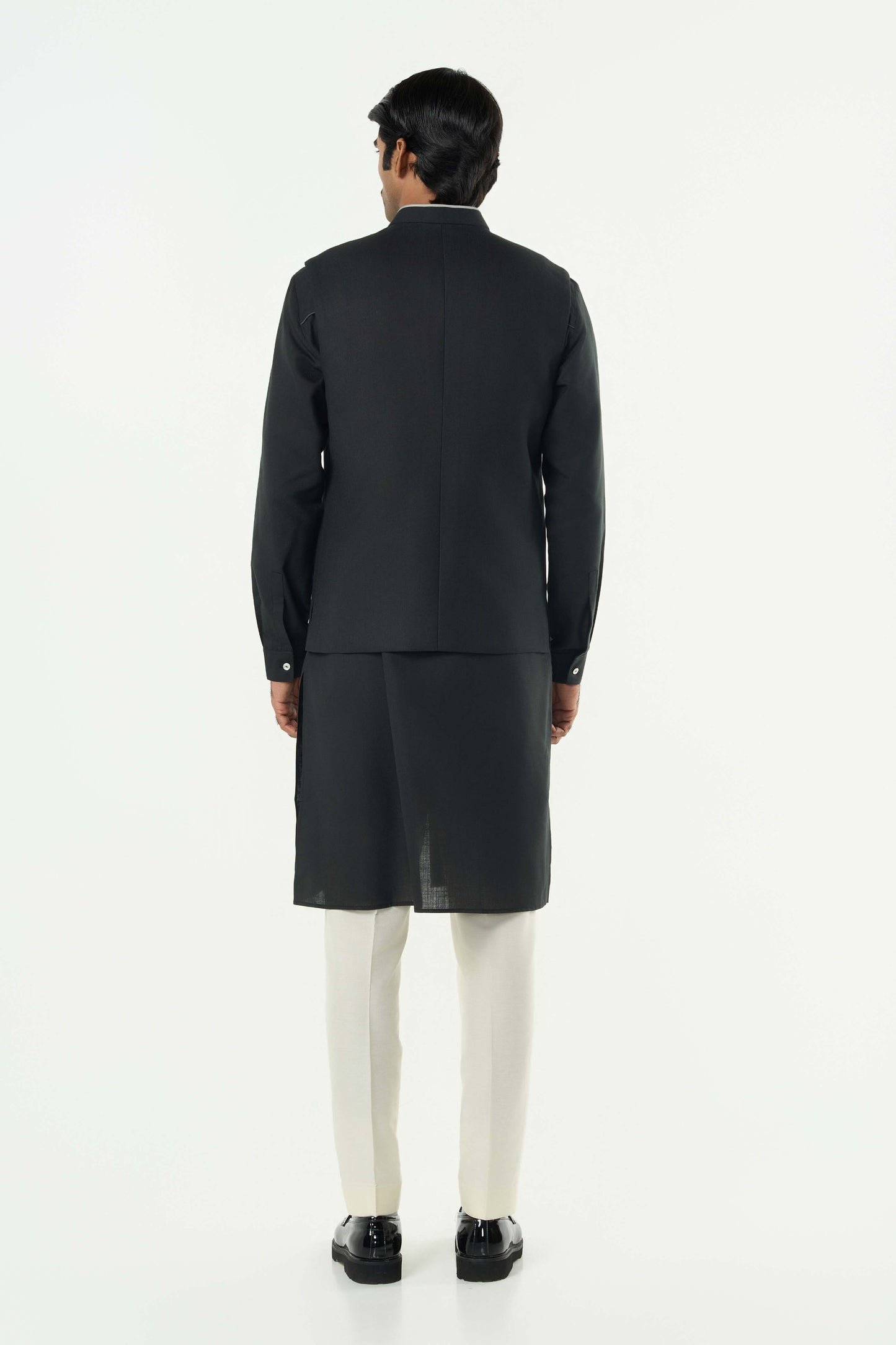 Warp line Bandi Jacket Set - Black