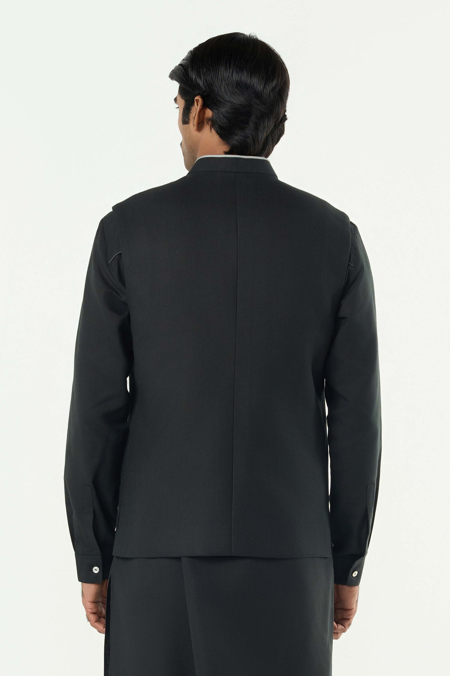 Warp line Bandi Jacket Set - Black
