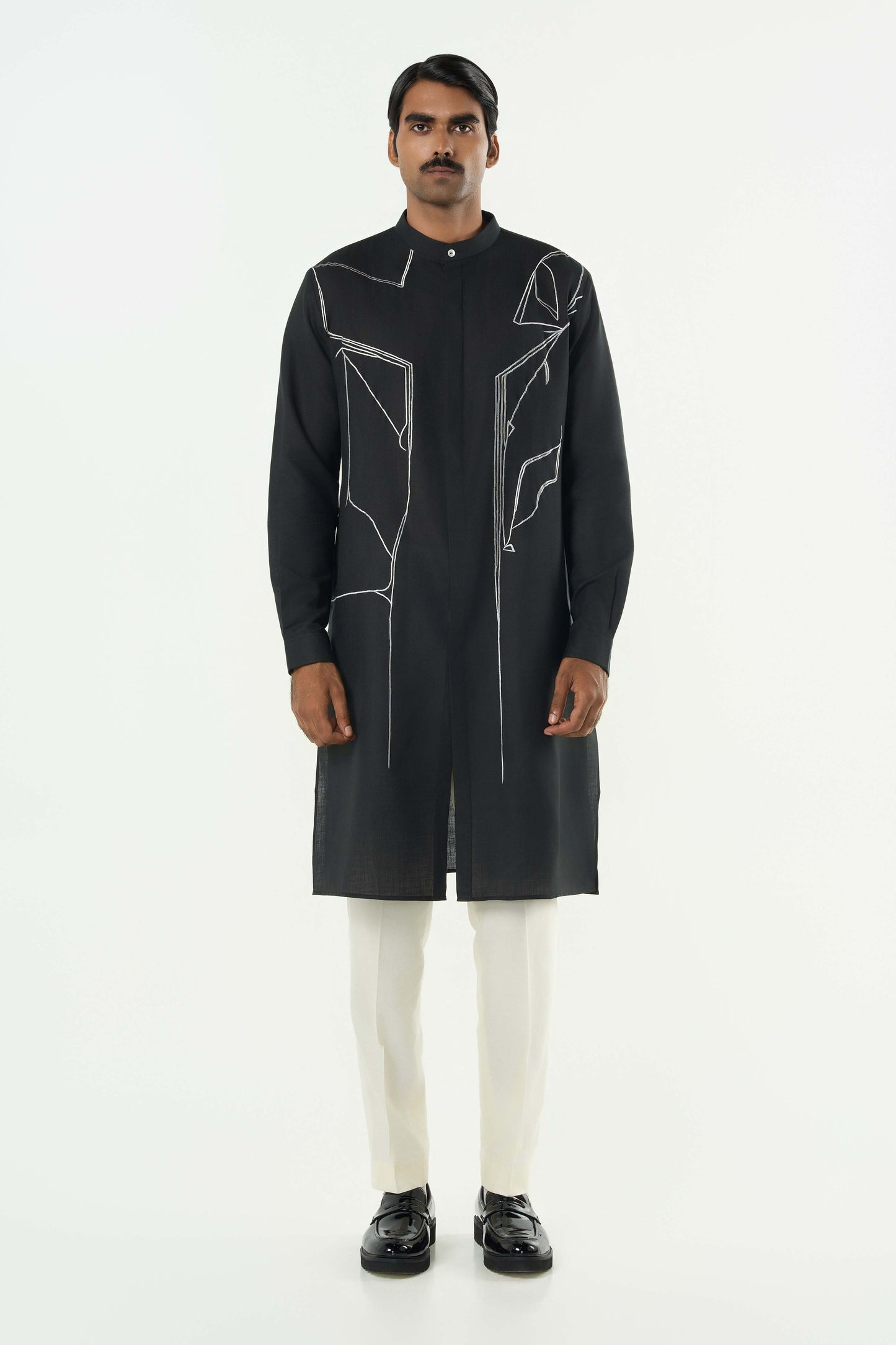 Warp line Bandi Jacket Set - Black