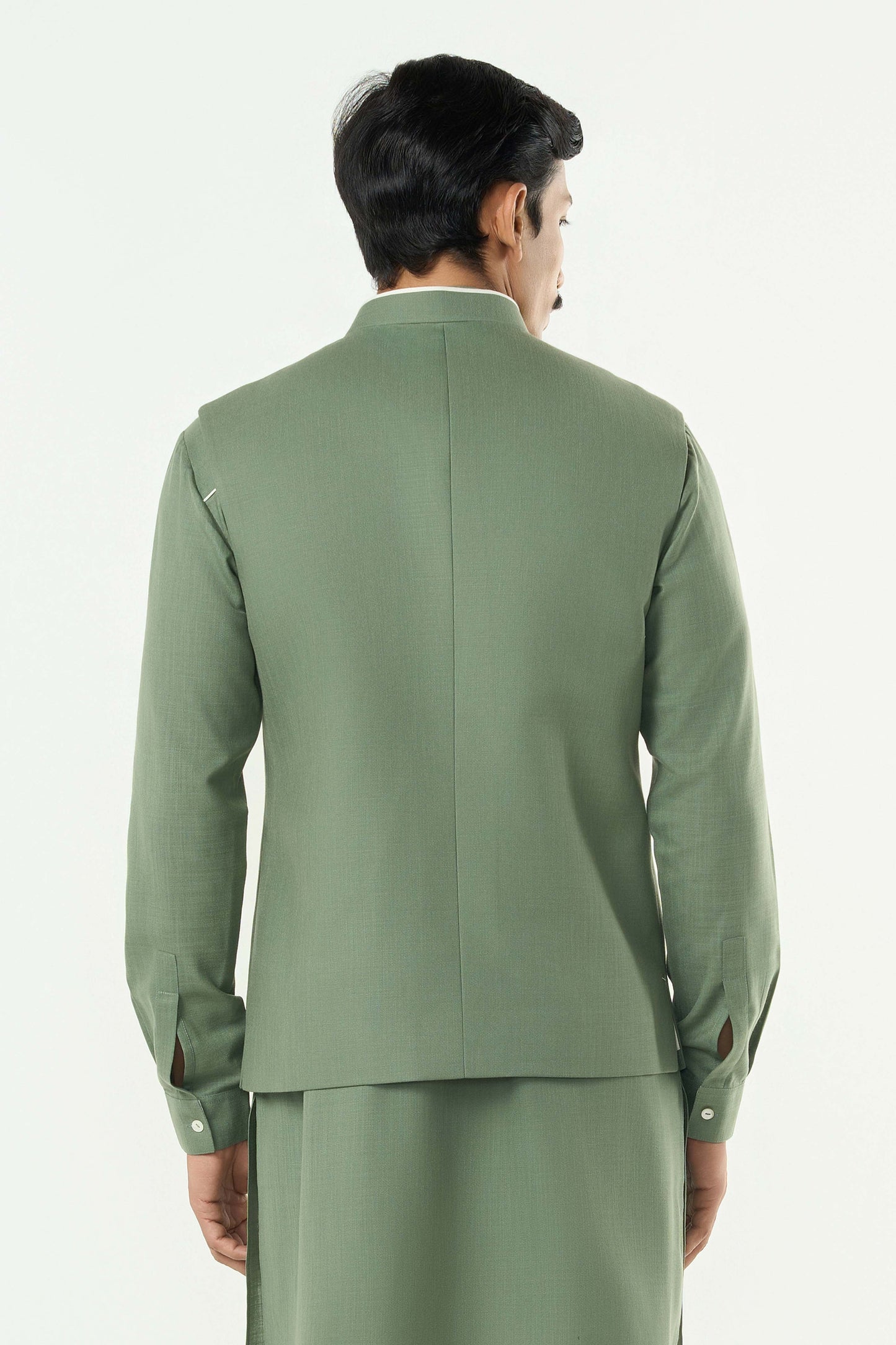 Warp Line Bandi Jacket - Sage Green