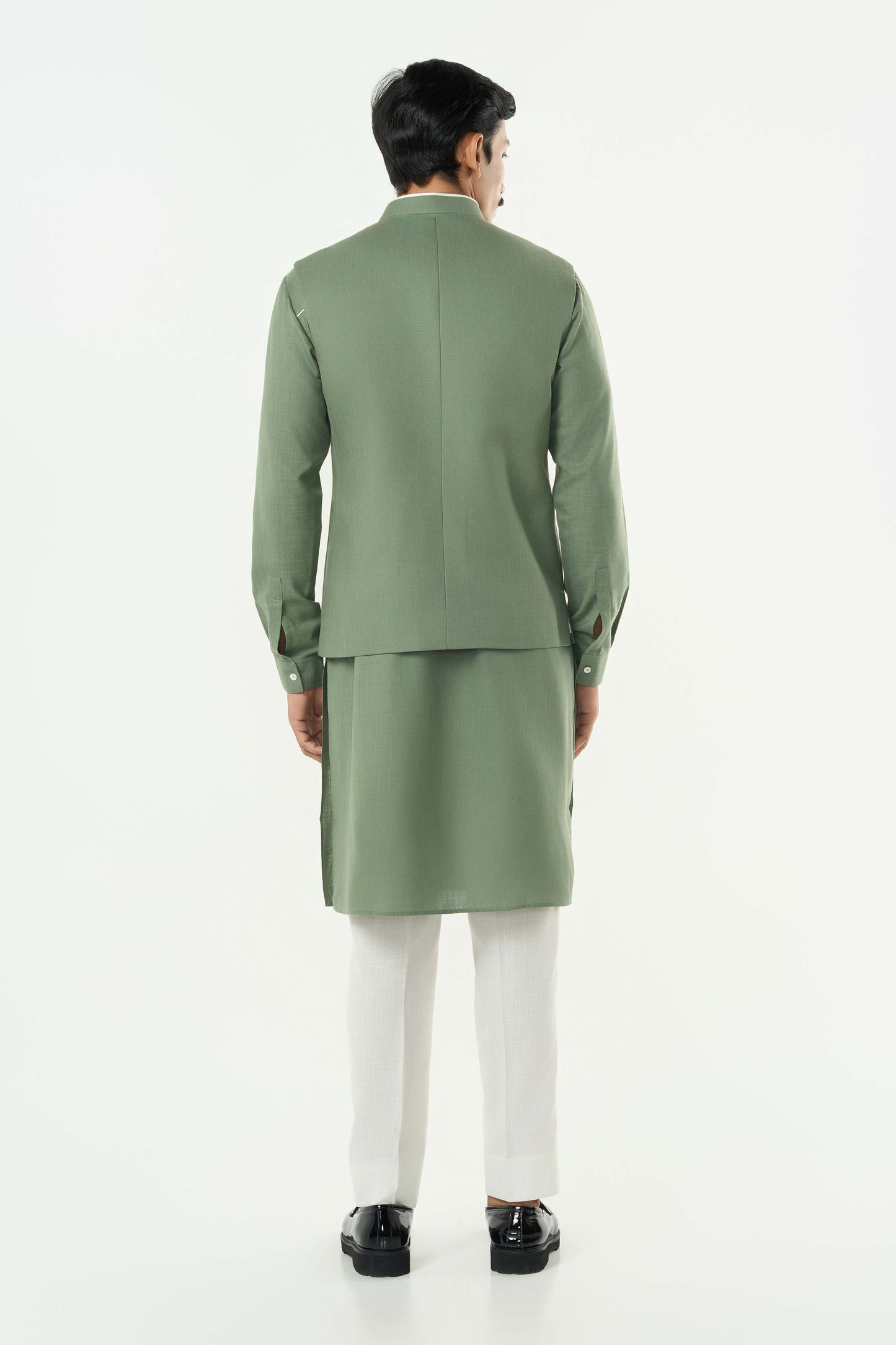 Warp Line Bandi Jacket - Sage Green