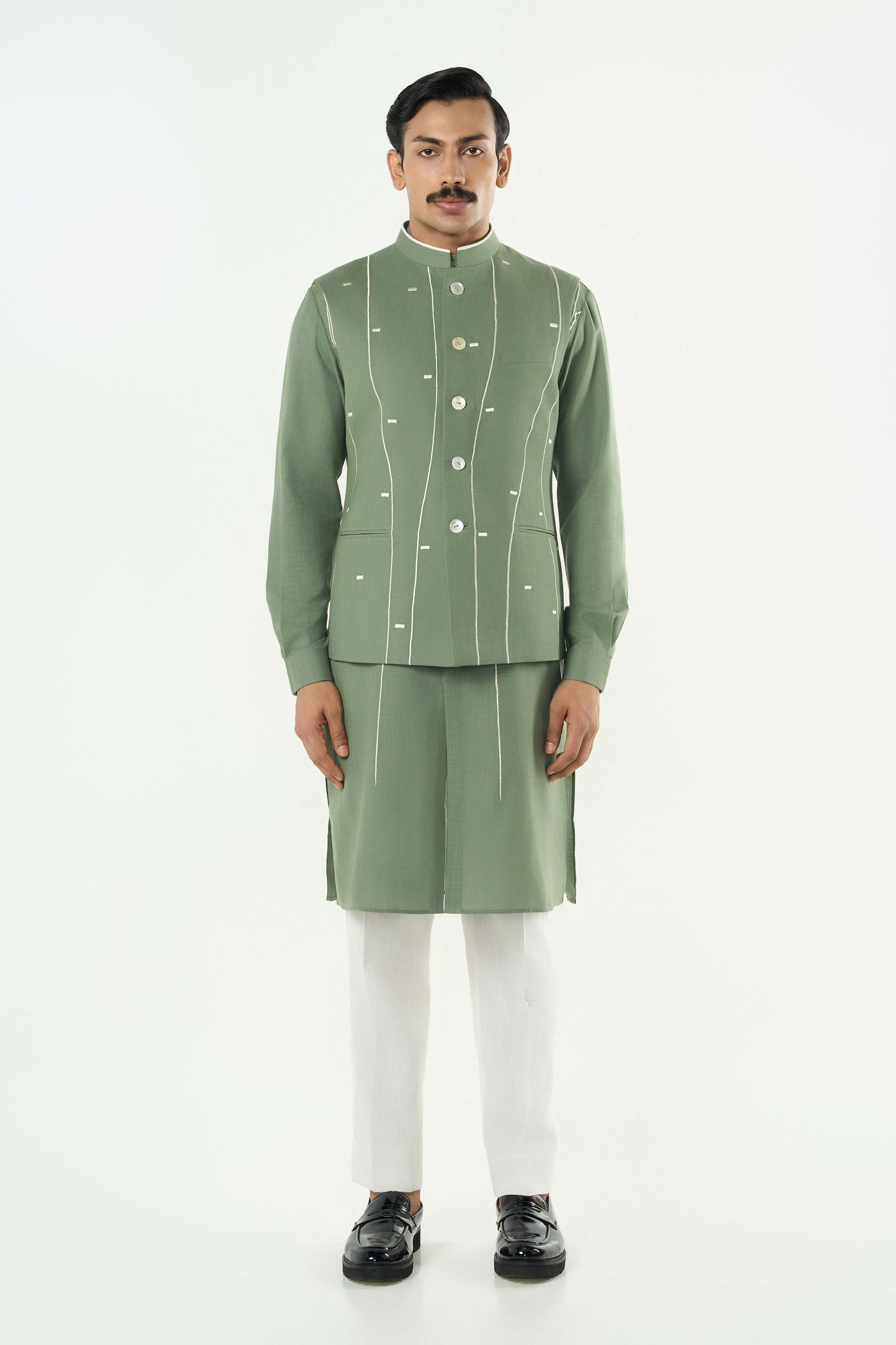 Warp line Bandi Jacket Set- Sage Green