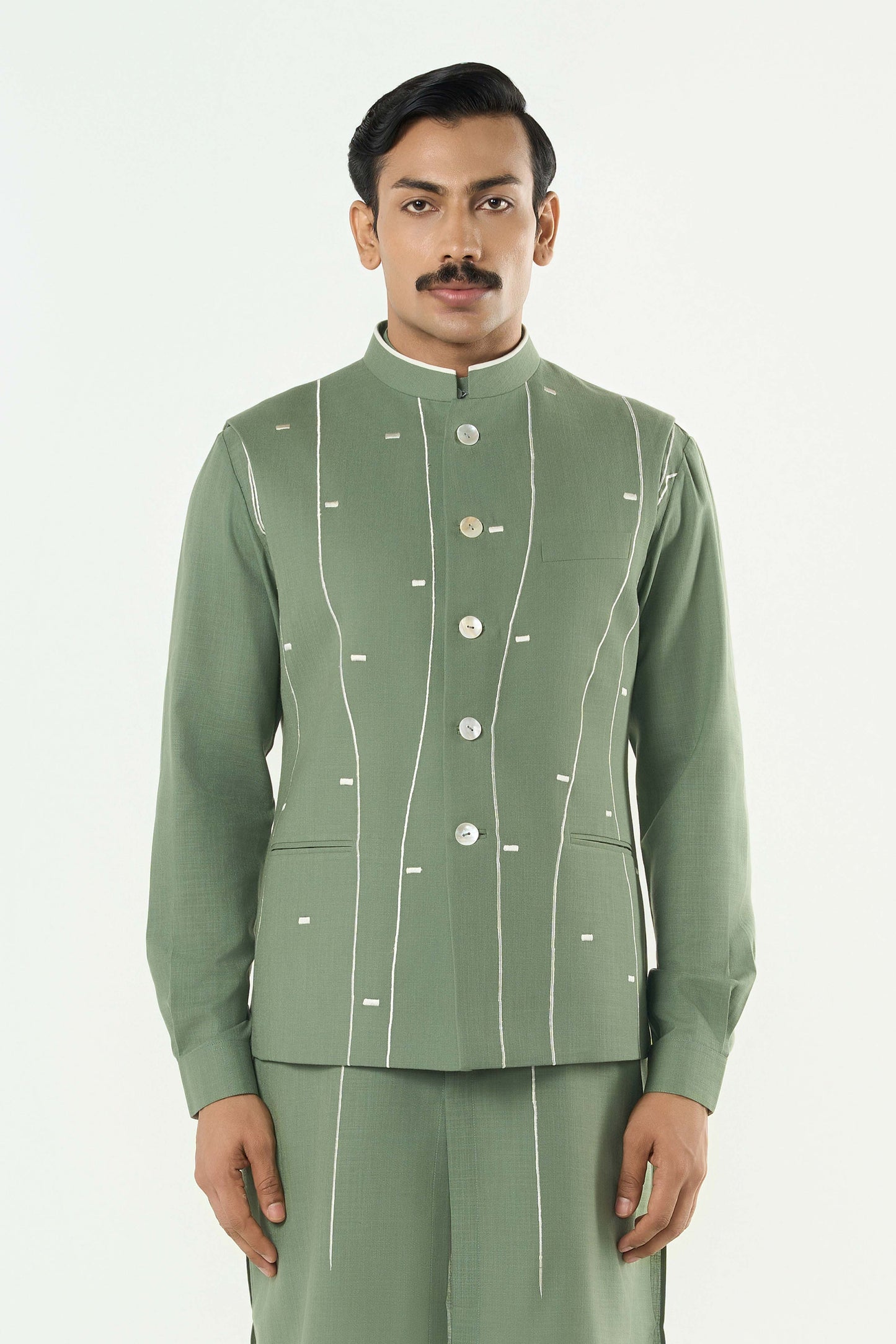 Warp line Bandi Jacket Set- Sage Green