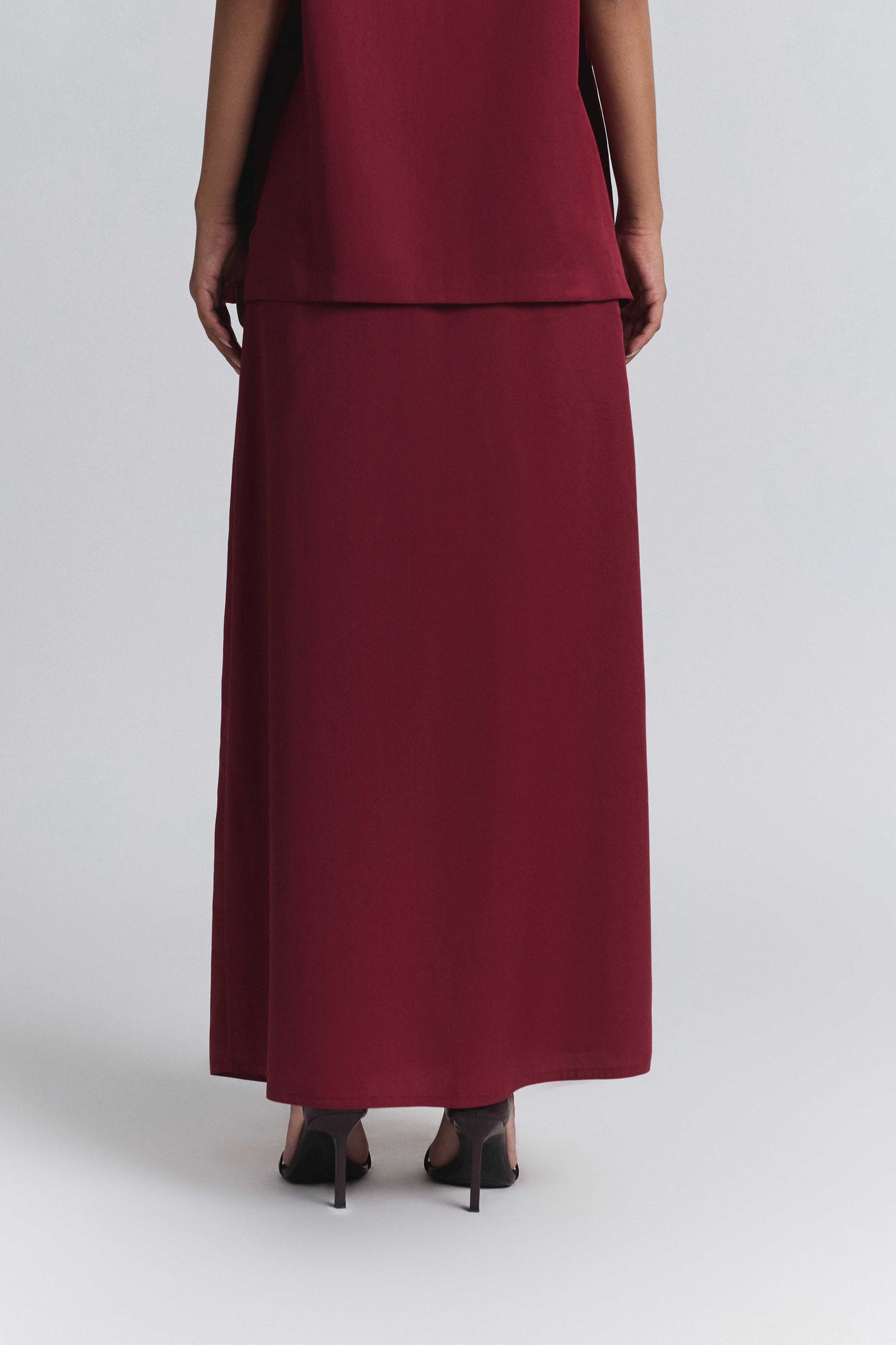 Wrap Around Skirt - Maroon