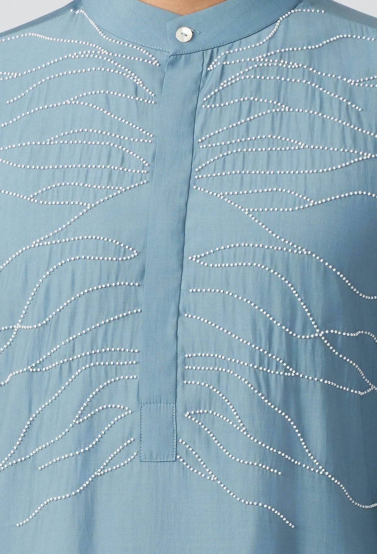 City Roots Kurta - Blue Ash Grey