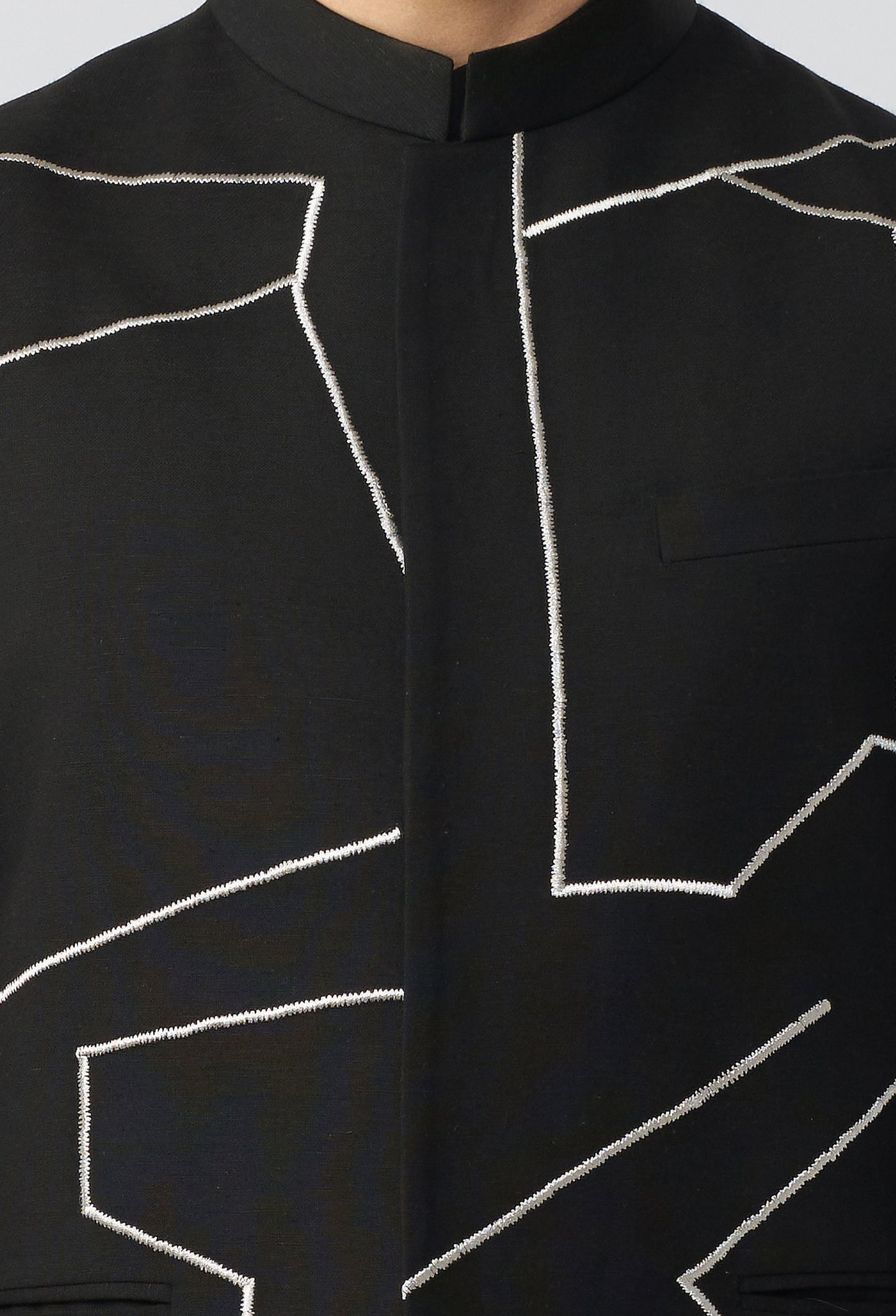 Linear Drift Bandi Jacket - Black