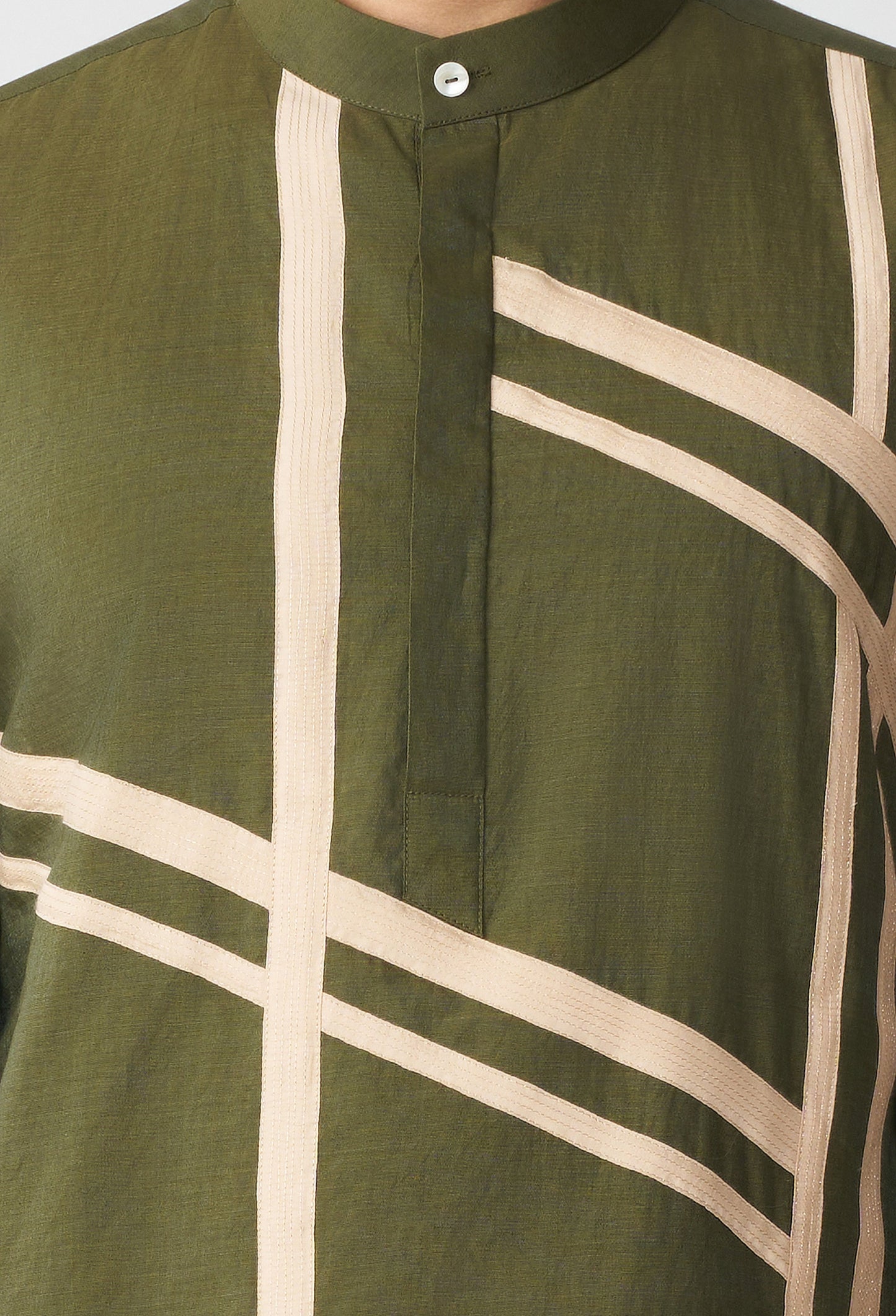 Scaffold Kurta - Olive