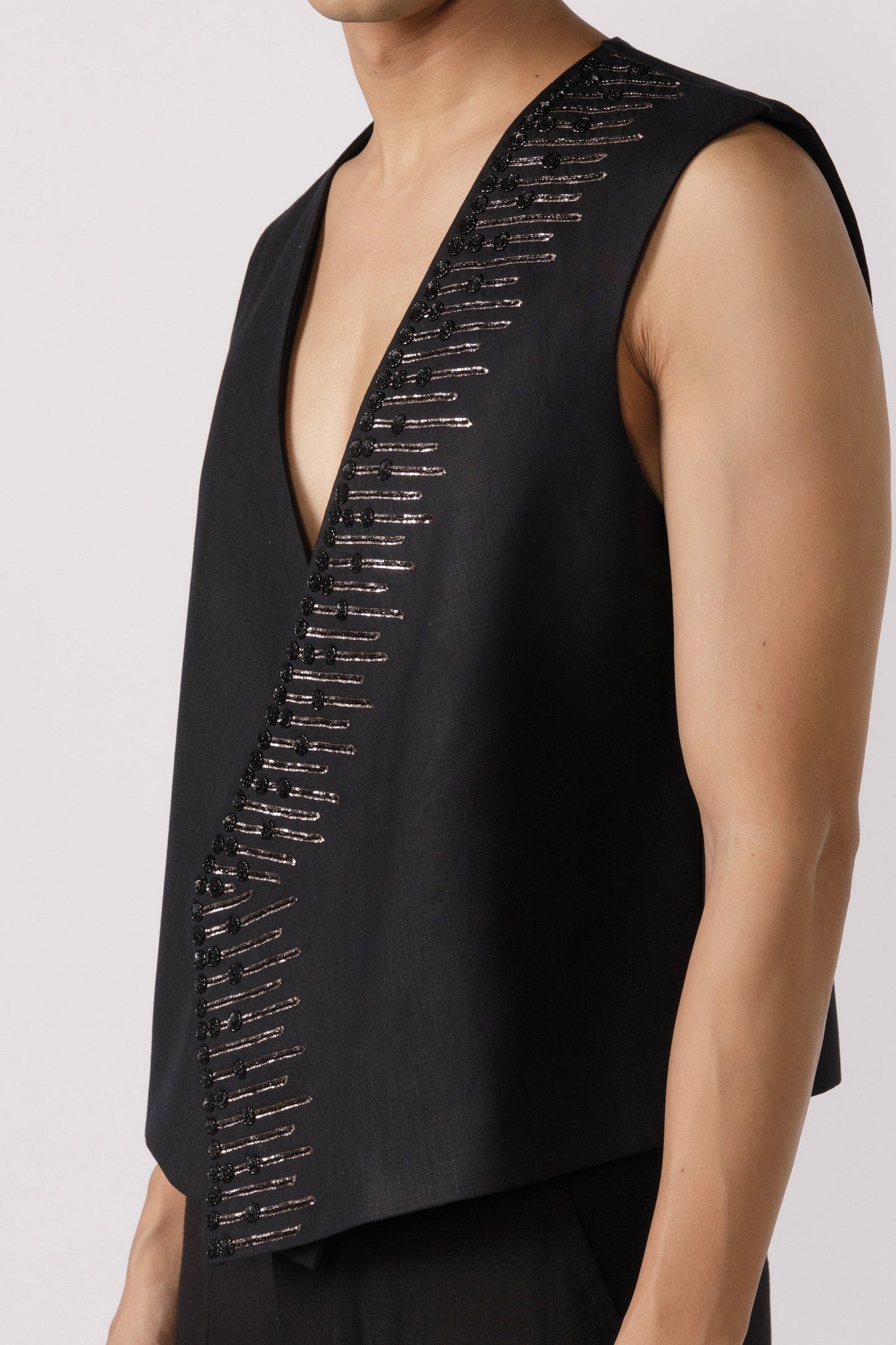 Embroidered vest