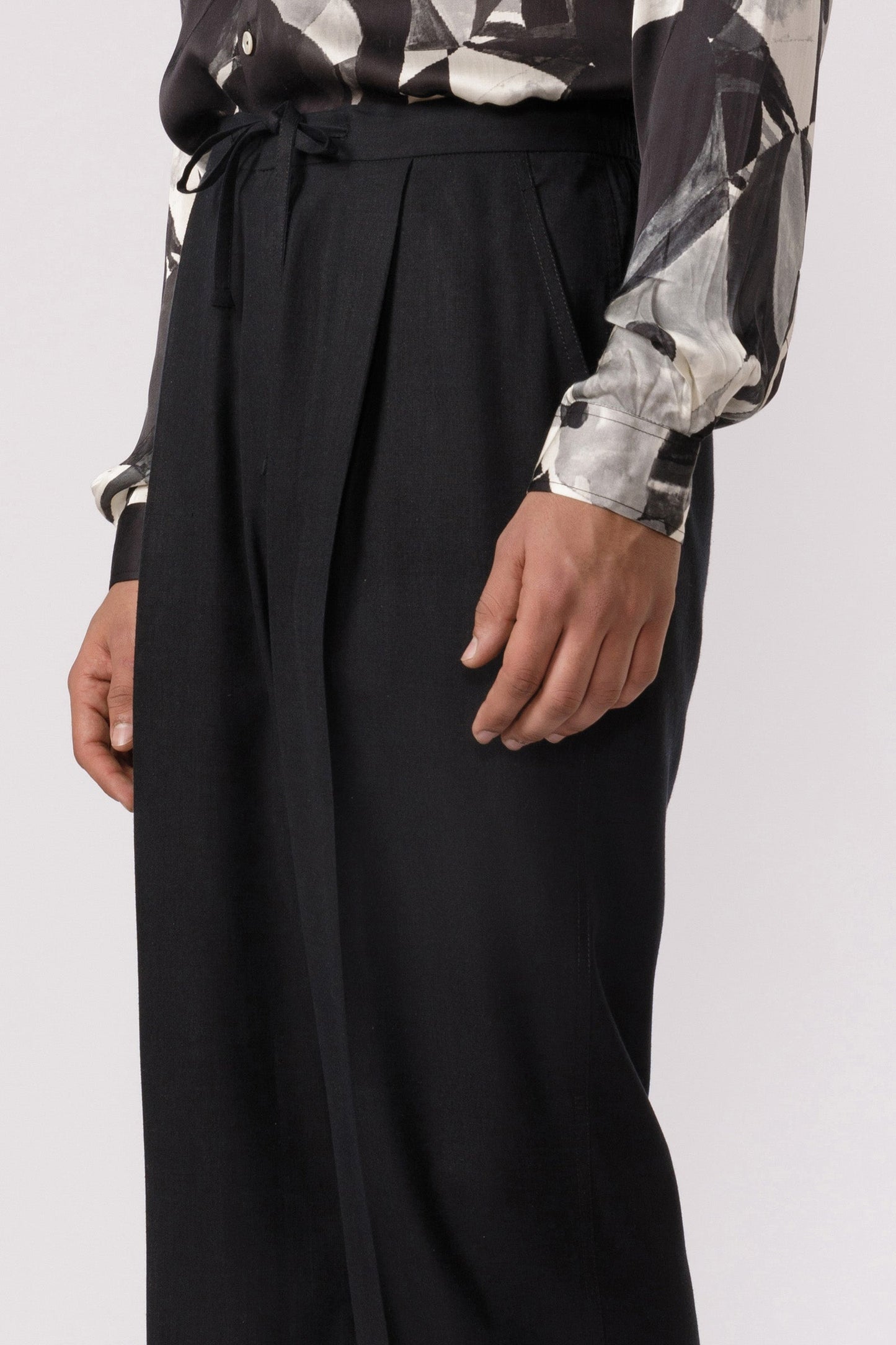 Wide leg pajama pants