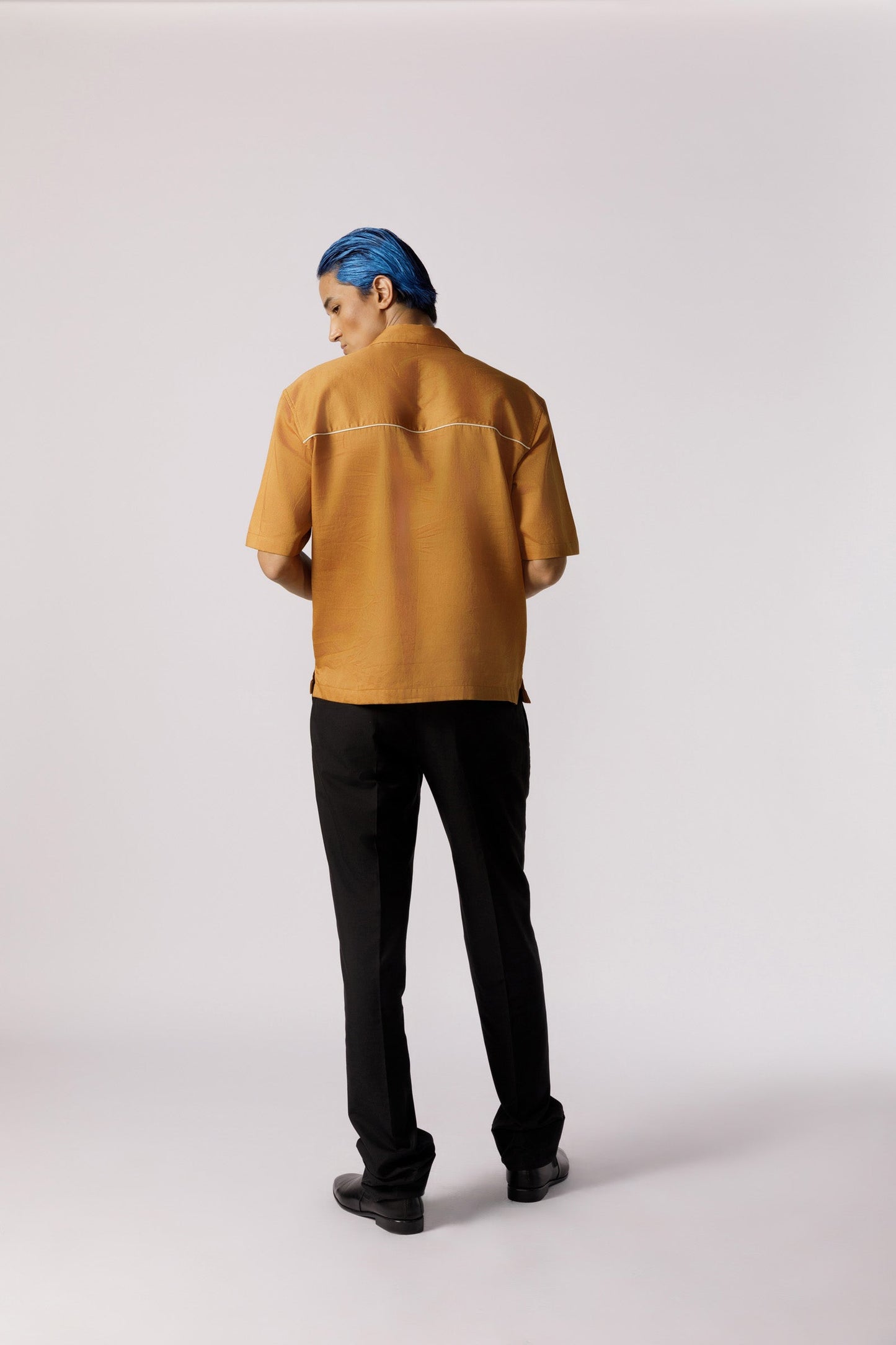 Half placket casual shirt
