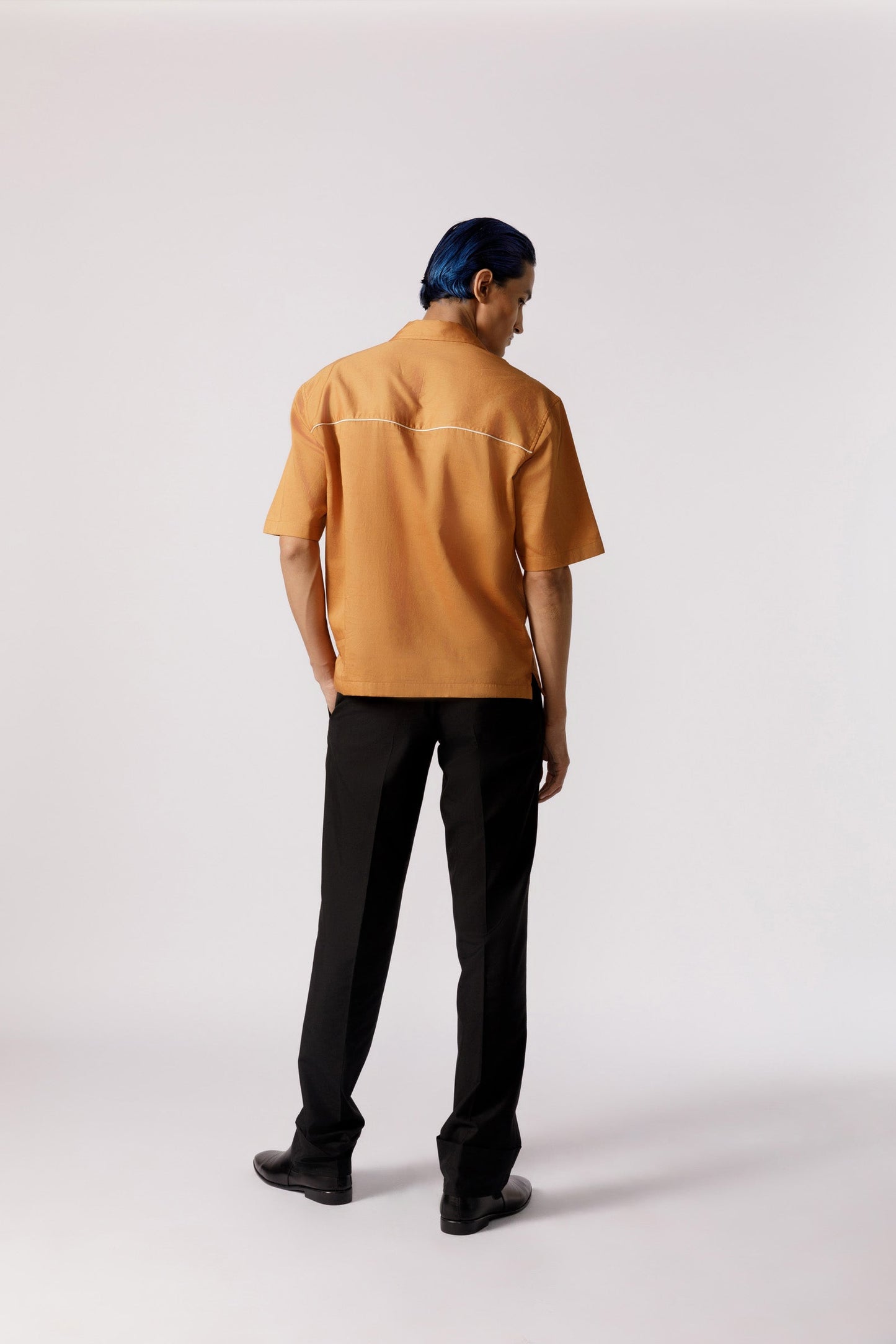 Half placket casual shirt