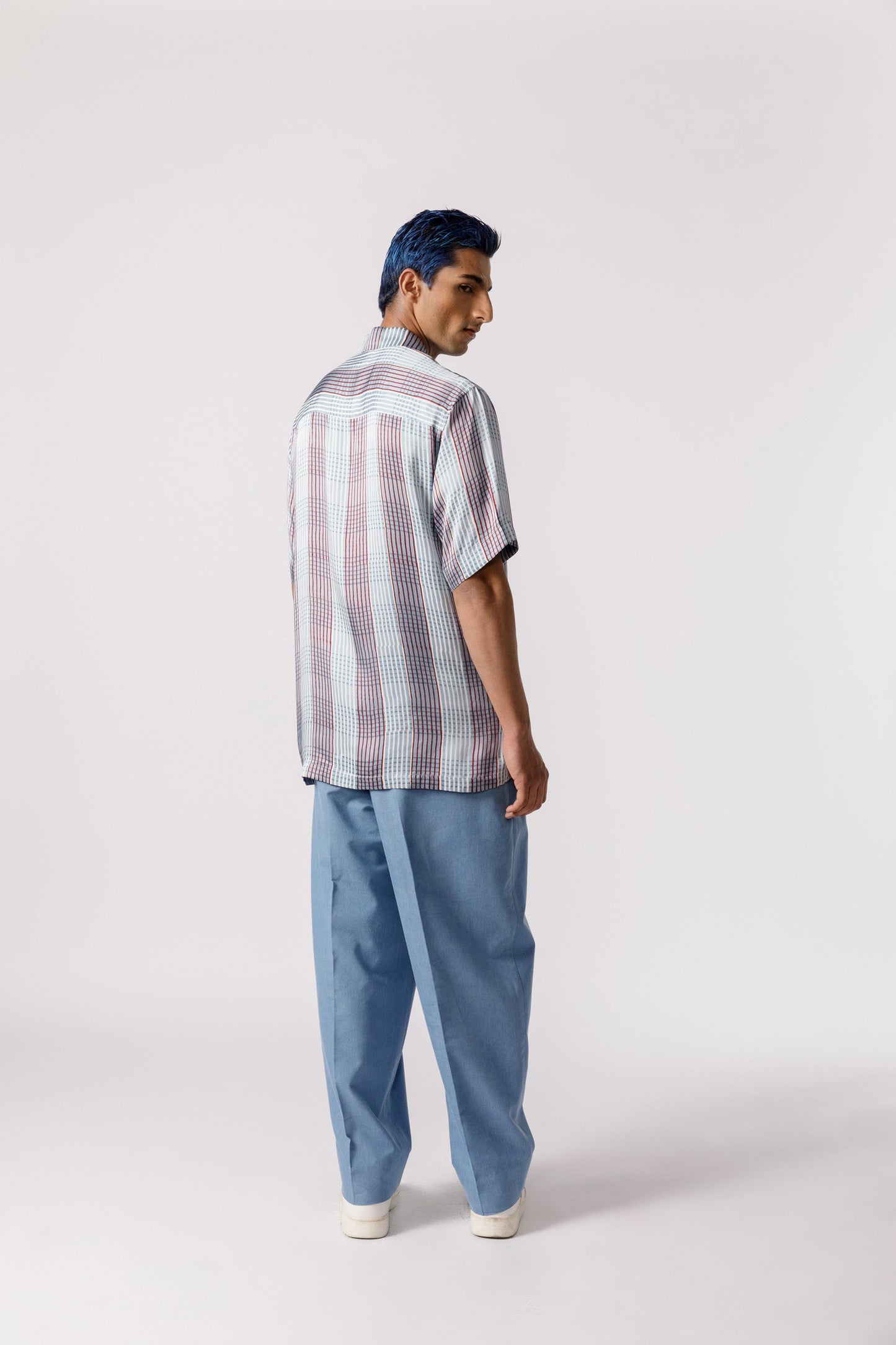 Checkered breeze resort shirt