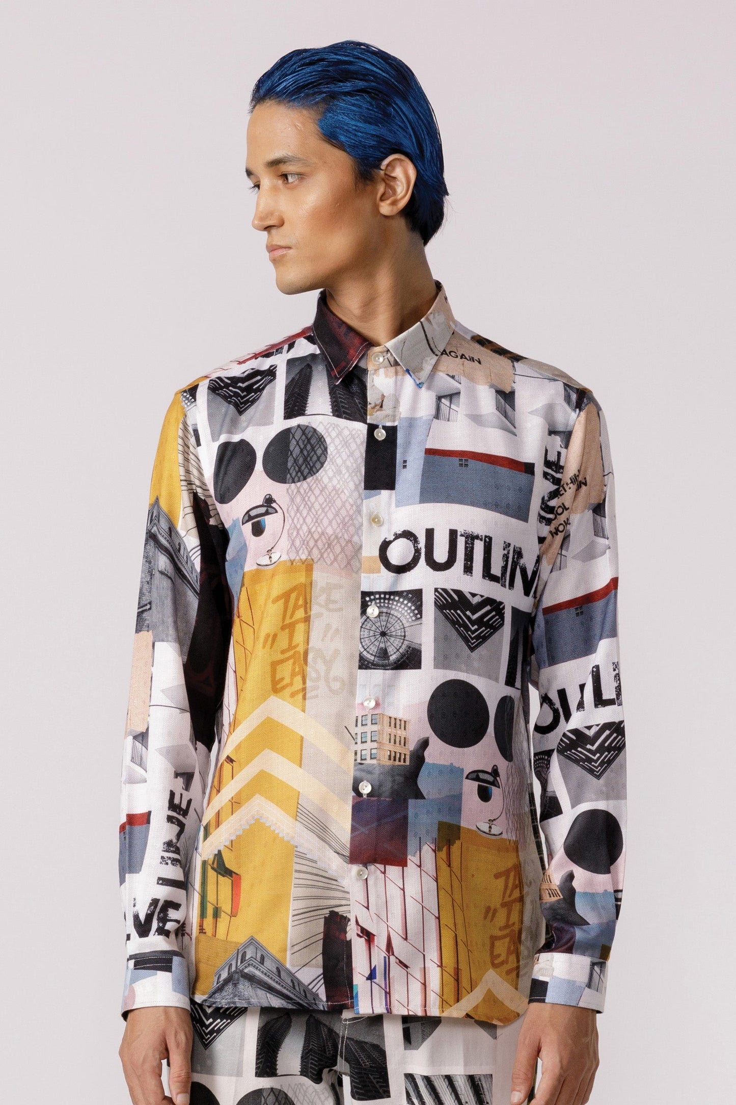 Bauhaus mosaic printed shirt