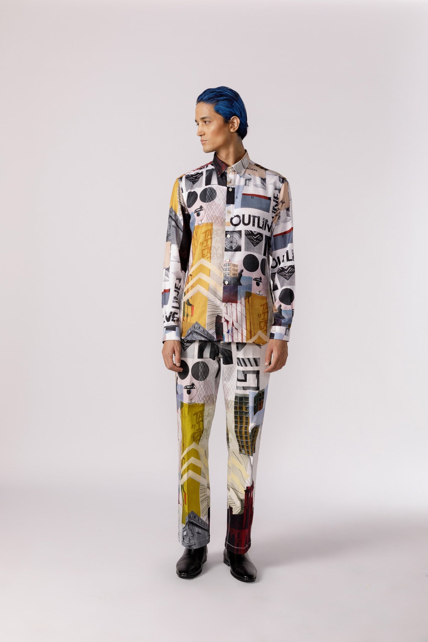 Bauhaus mosaic printed shirt