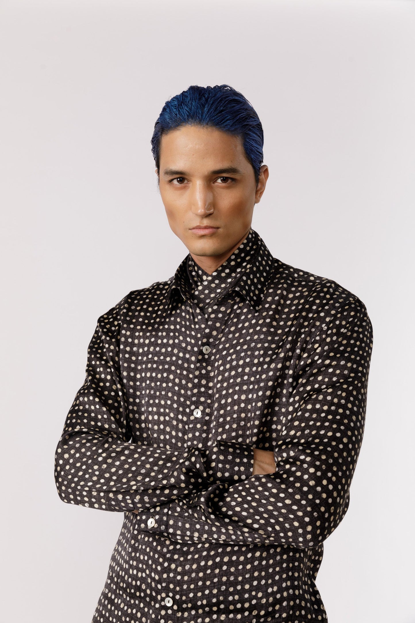 Polka dot printed shirt