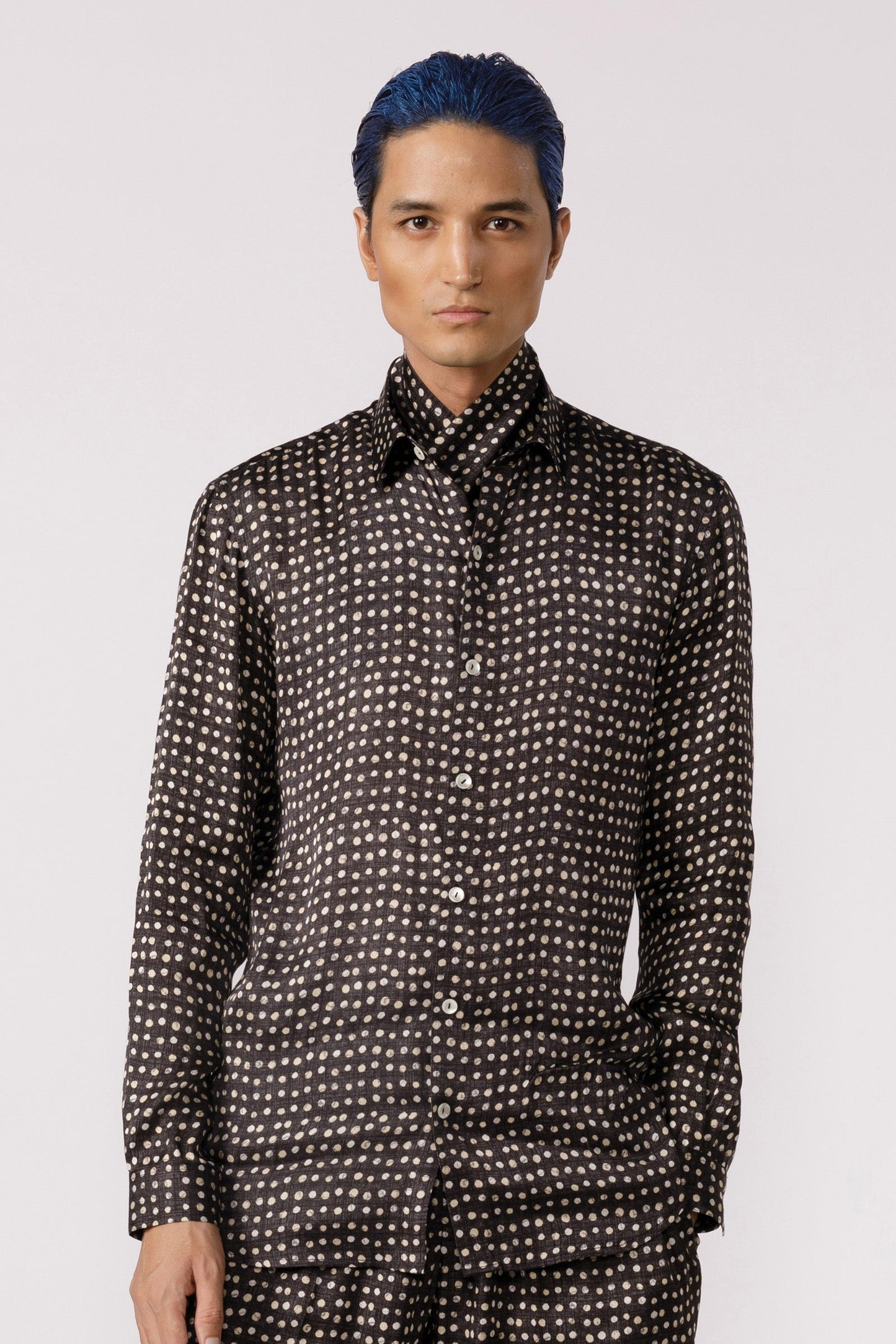Polka dot printed shirt