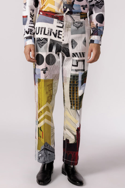 Bauhaus Mosaic Printed Pants