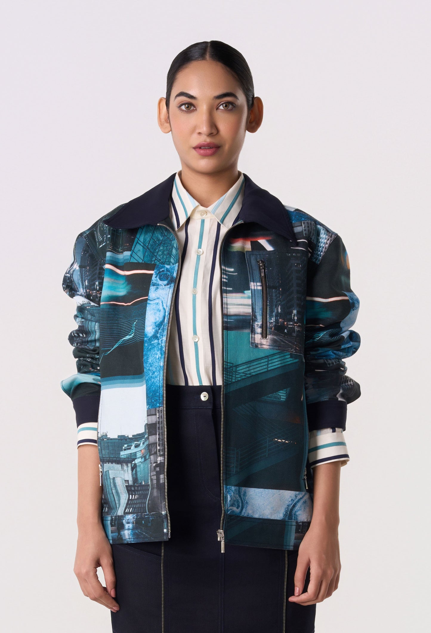 Archive Print Shacket