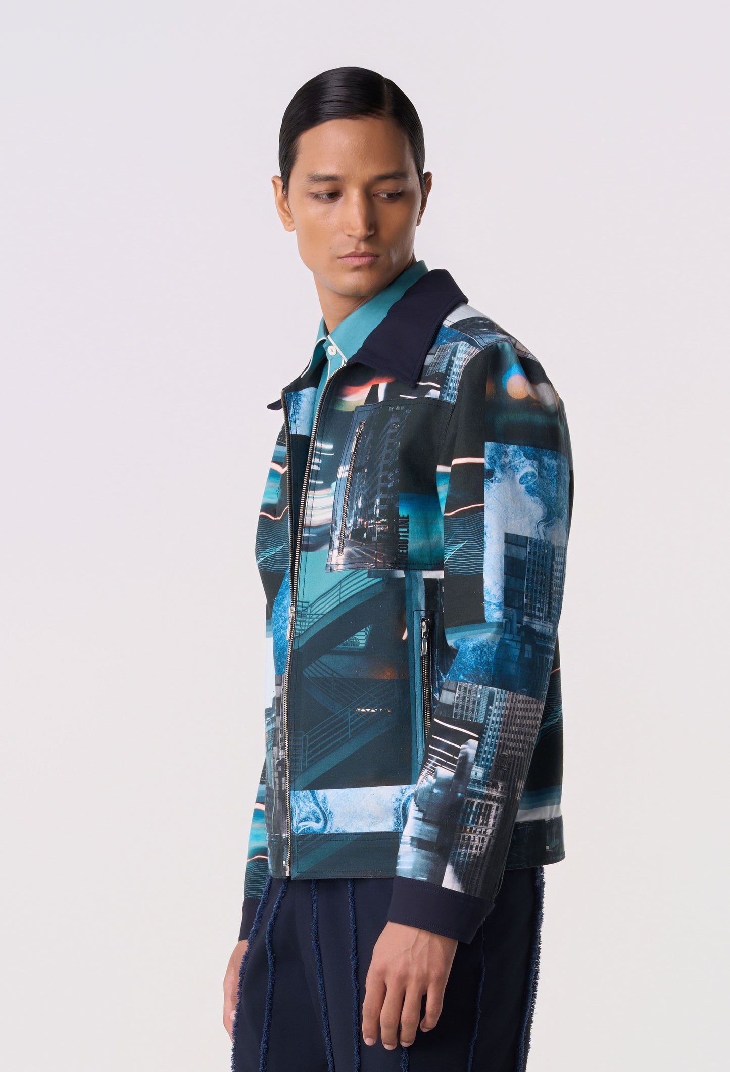 Archive Print Shacket