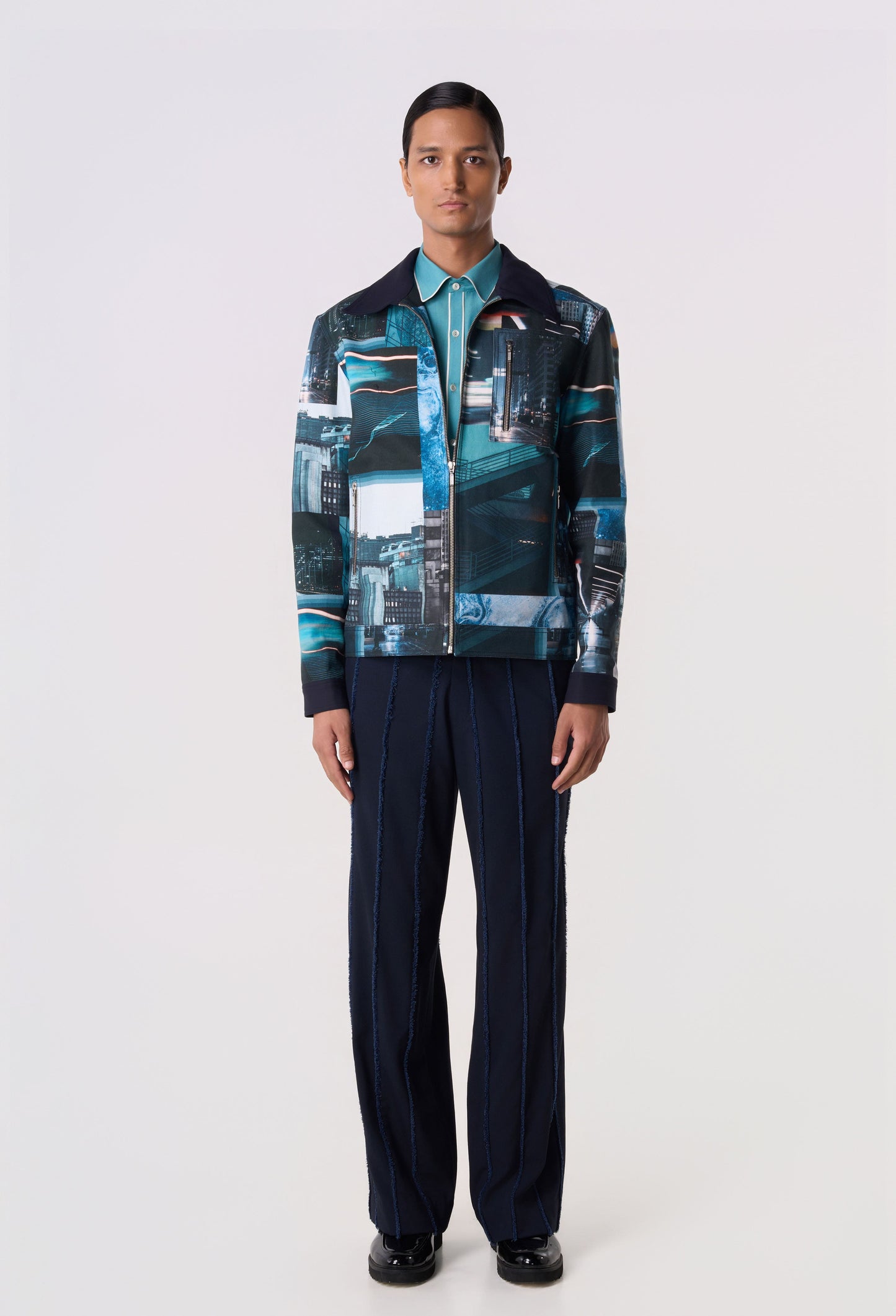 Archive Print Shacket