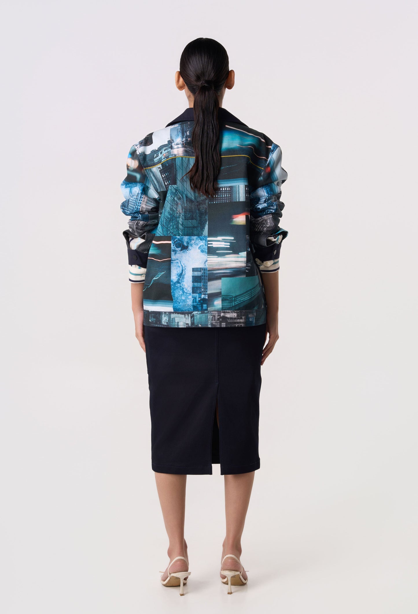 Archive Print Shacket