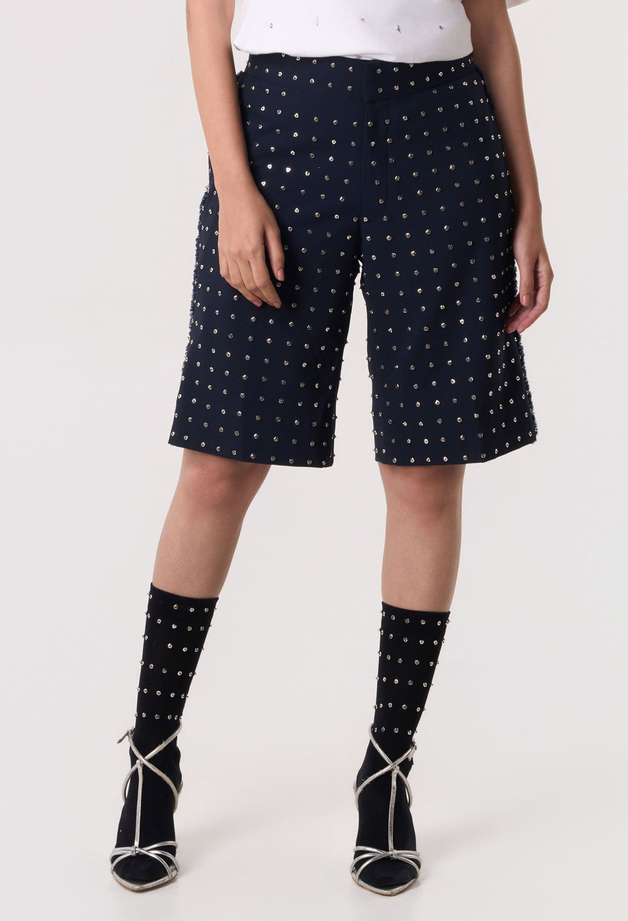 Axis Pleat Wide Shorts