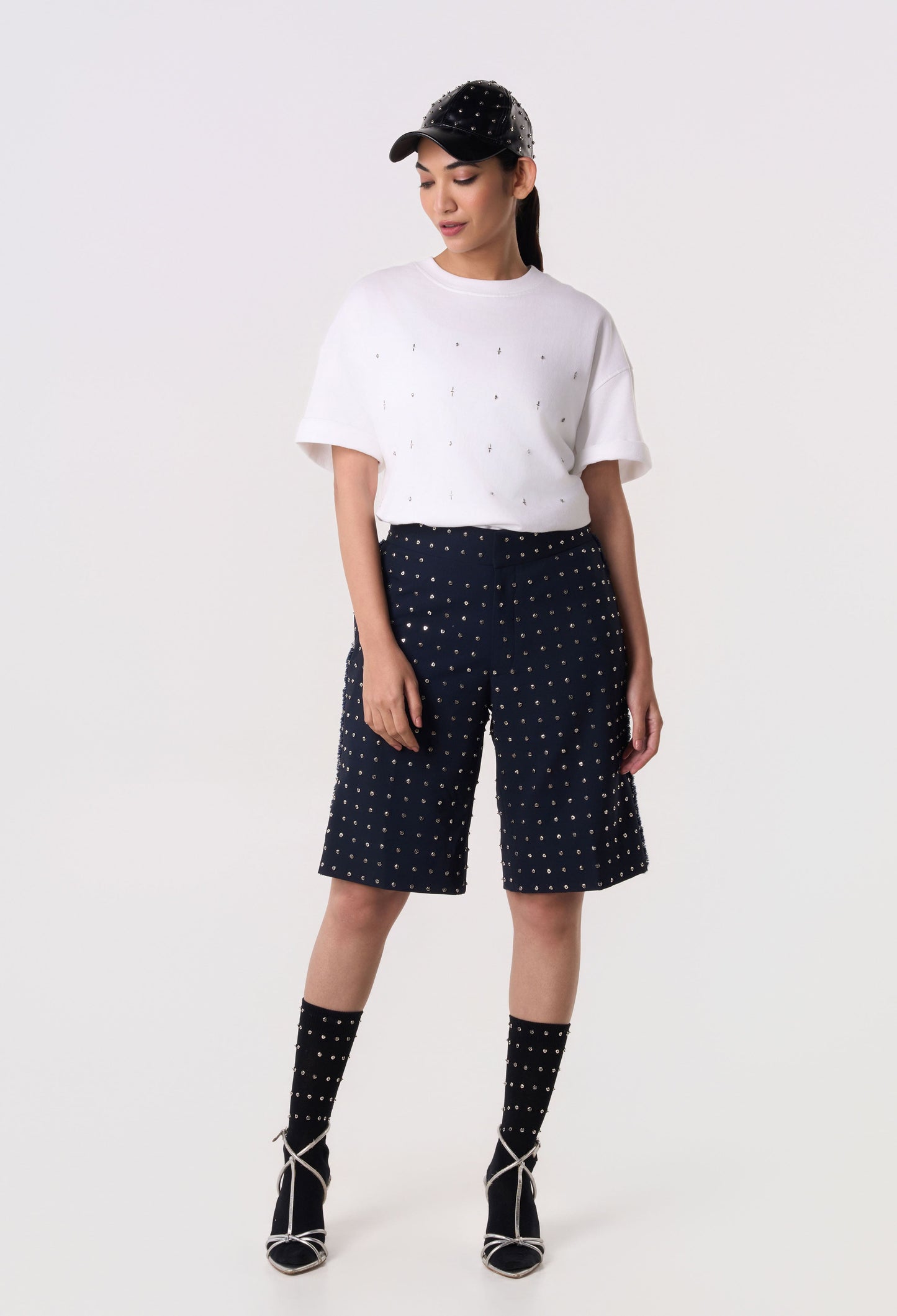 Axis Pleat Wide Shorts