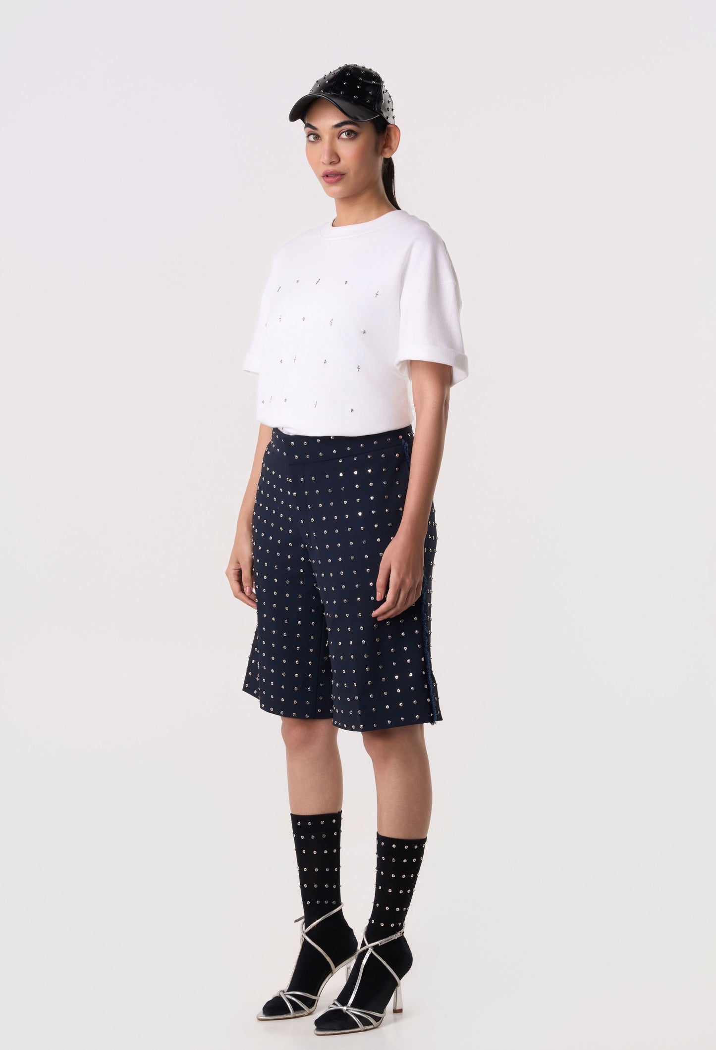 Axis Pleat Wide Shorts