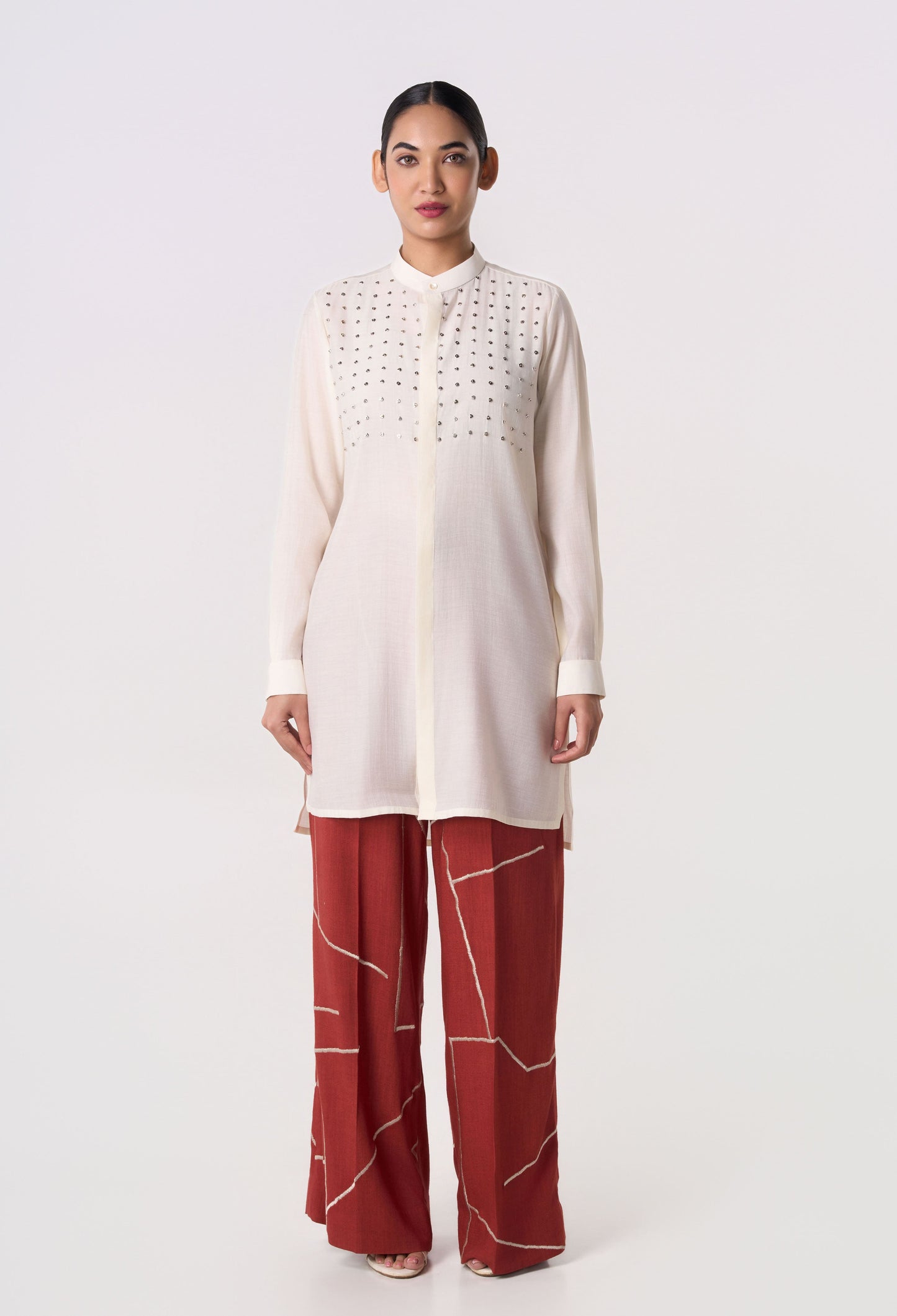 Beaded Node Kurta