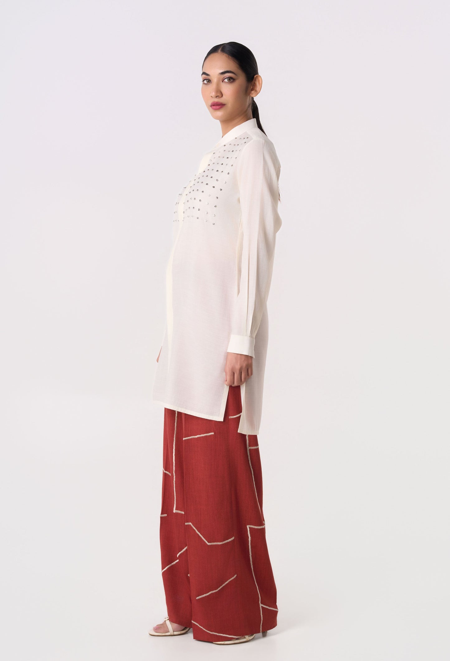 Beaded Node Kurta