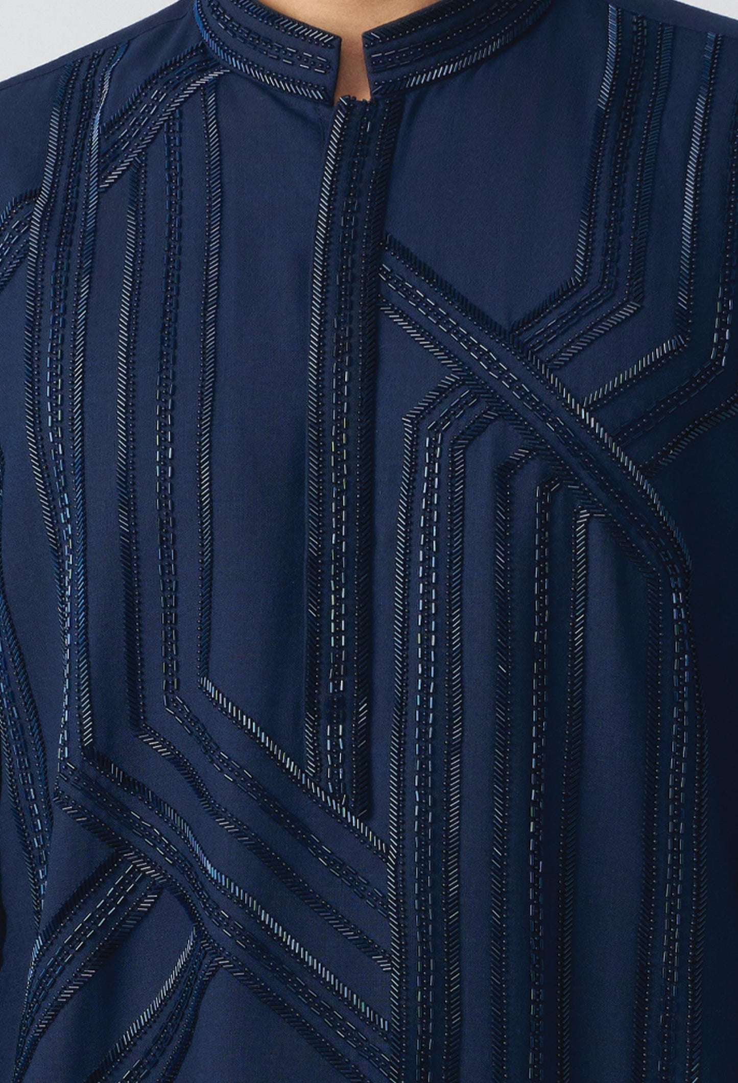 Carriageway Kurta - Navy Blue