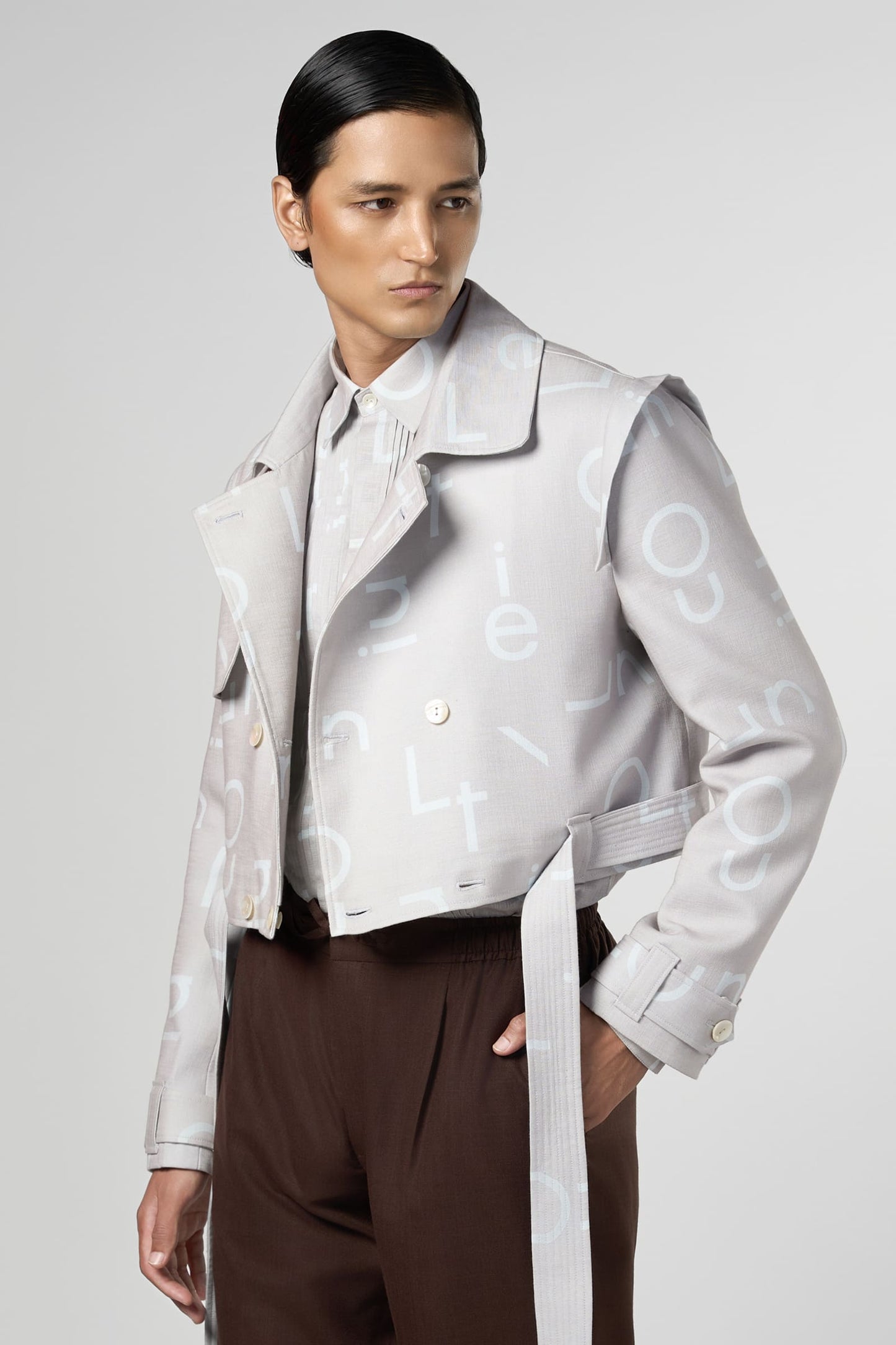 Signature Print Convertible Trench