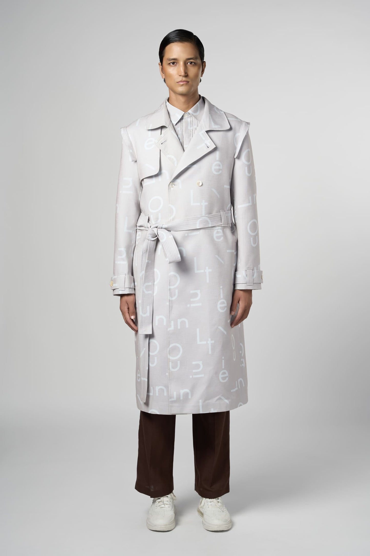 Signature Print Convertible Trench