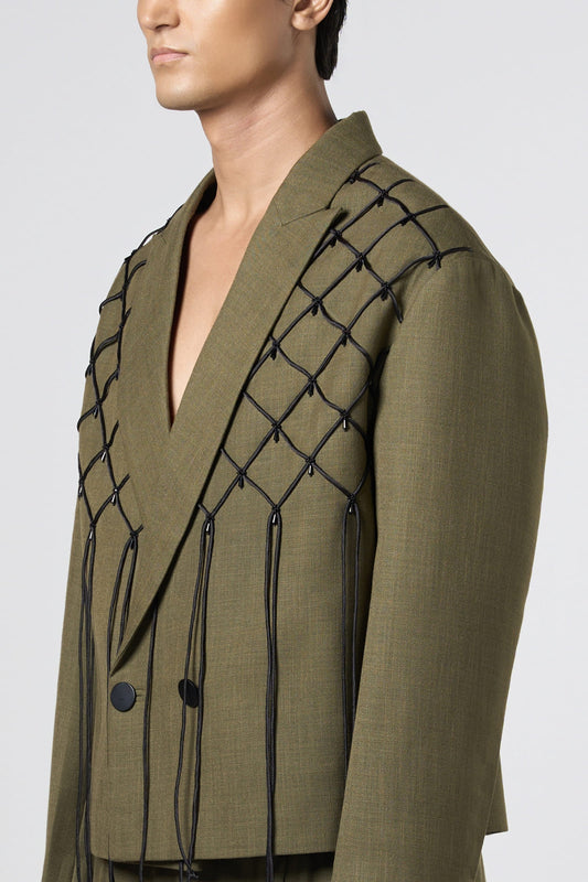 Wire Fenced Crop Jacket