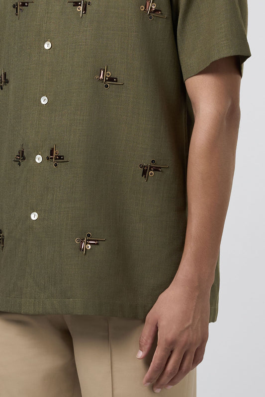 Beam Embroidered Resort Shirt