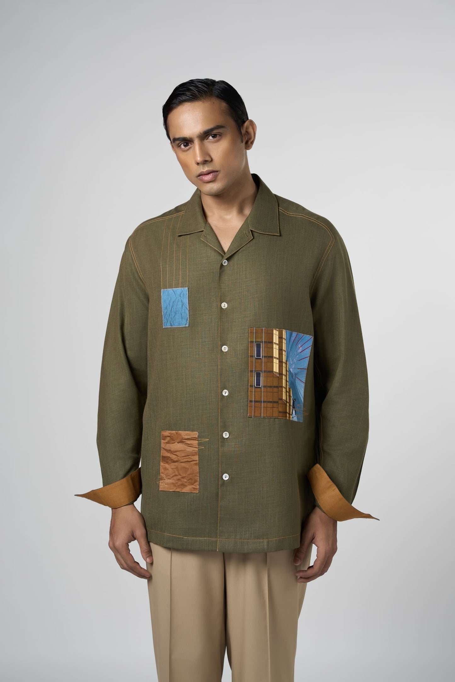 Olive Urban Patch Shirt