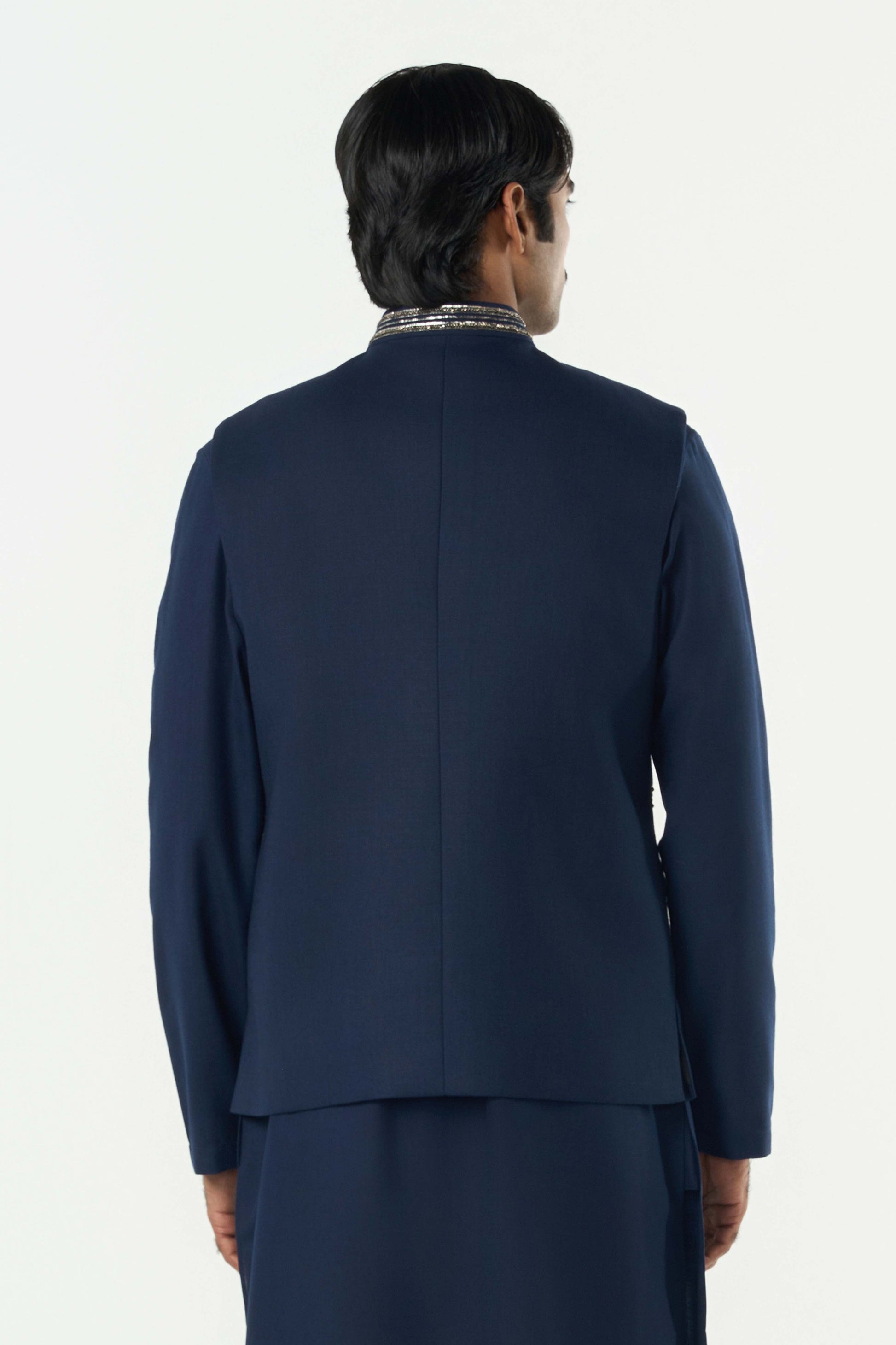 Beam Bandi Jacket Navy Blue – lineoutline - Main Image