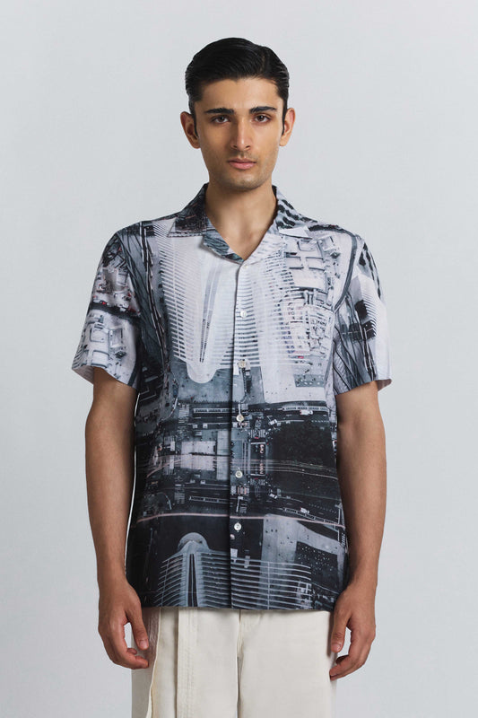 City Perspective Print Shirt