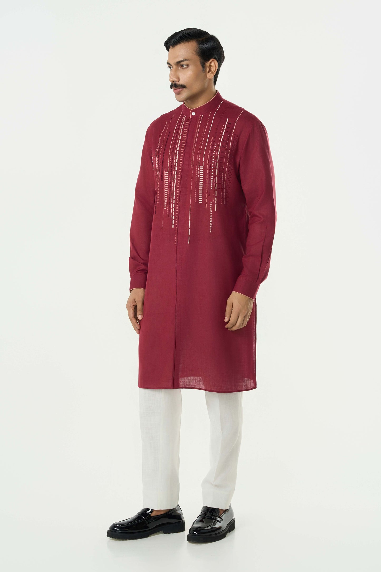 Lume City Kurta - Maroon
