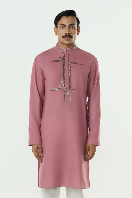 Lunar Bay Kurta - Pink